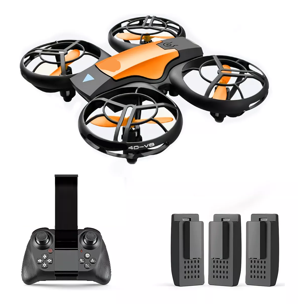 Mini Drone Cuadricóptero Con Cámara 4k Hd Con 3 Baterías.