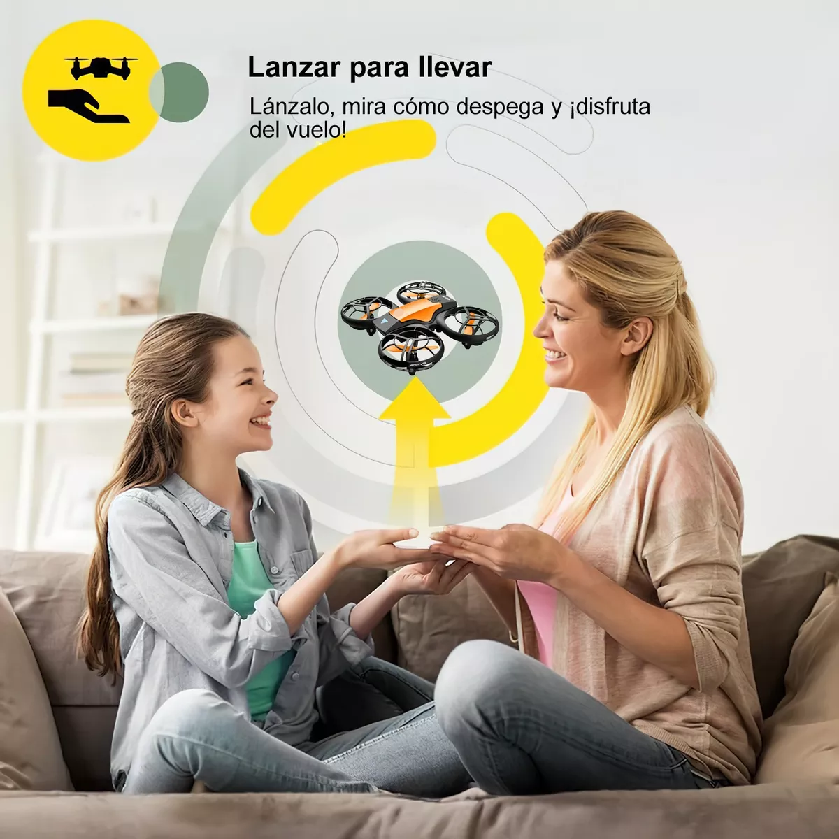 Mini Drone Cuadricóptero Con Cámara 4k Hd Con 3 Baterías.
