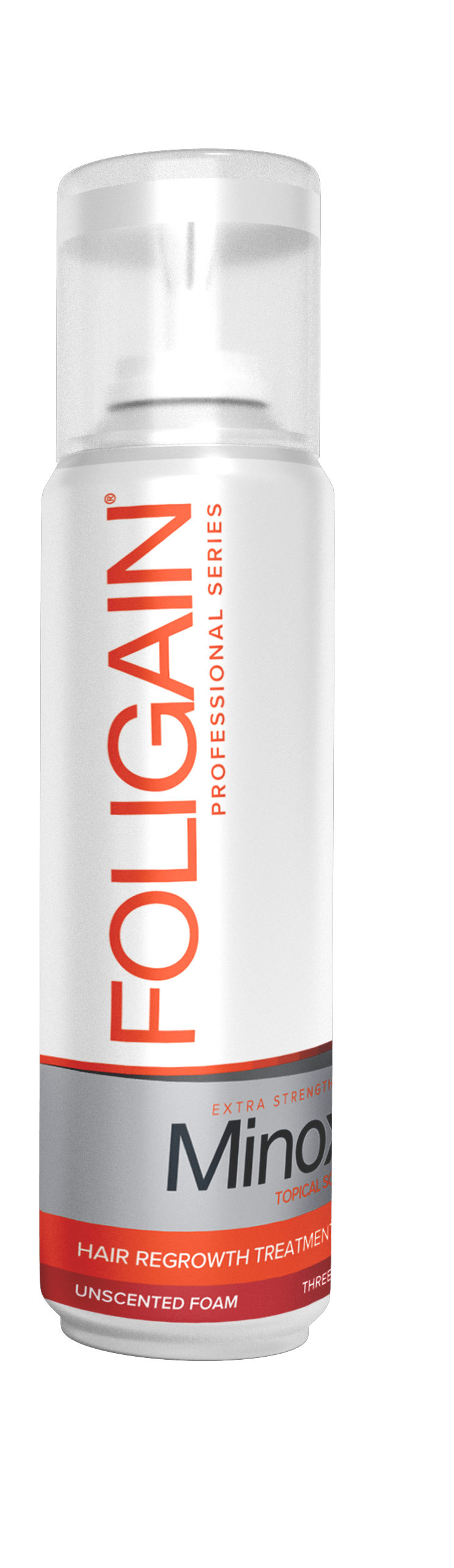 FOLIGAIN MINOXIDIL 5% ESPUMA PARA EL CRECIMIENTO DEL CABELLO Para Hombres 3 frascos para 3 meses.