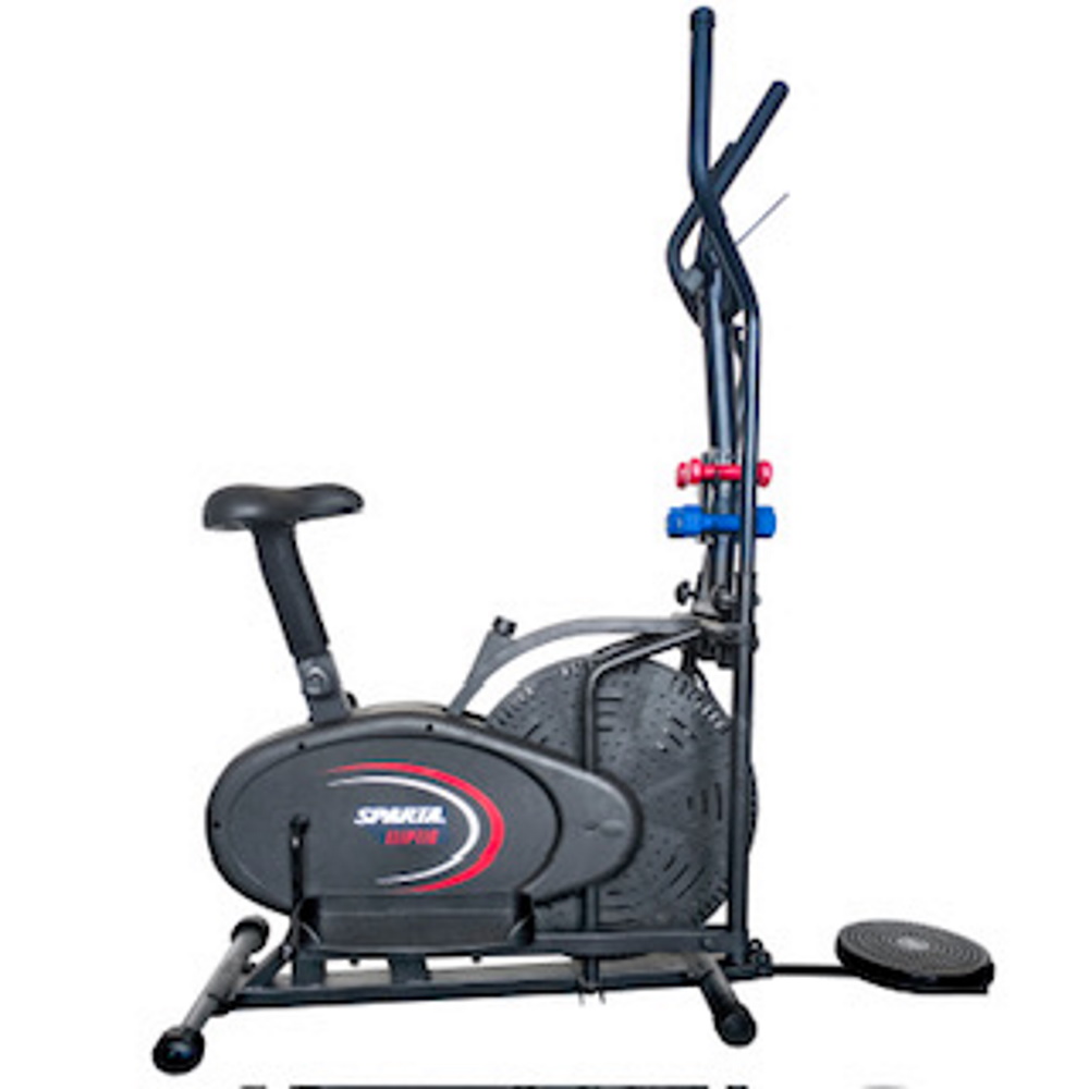 Aparato Ejercicio Caminadora Elíptica 3 En 1 Con Mancuernas Y Twister Sparta Fitness.