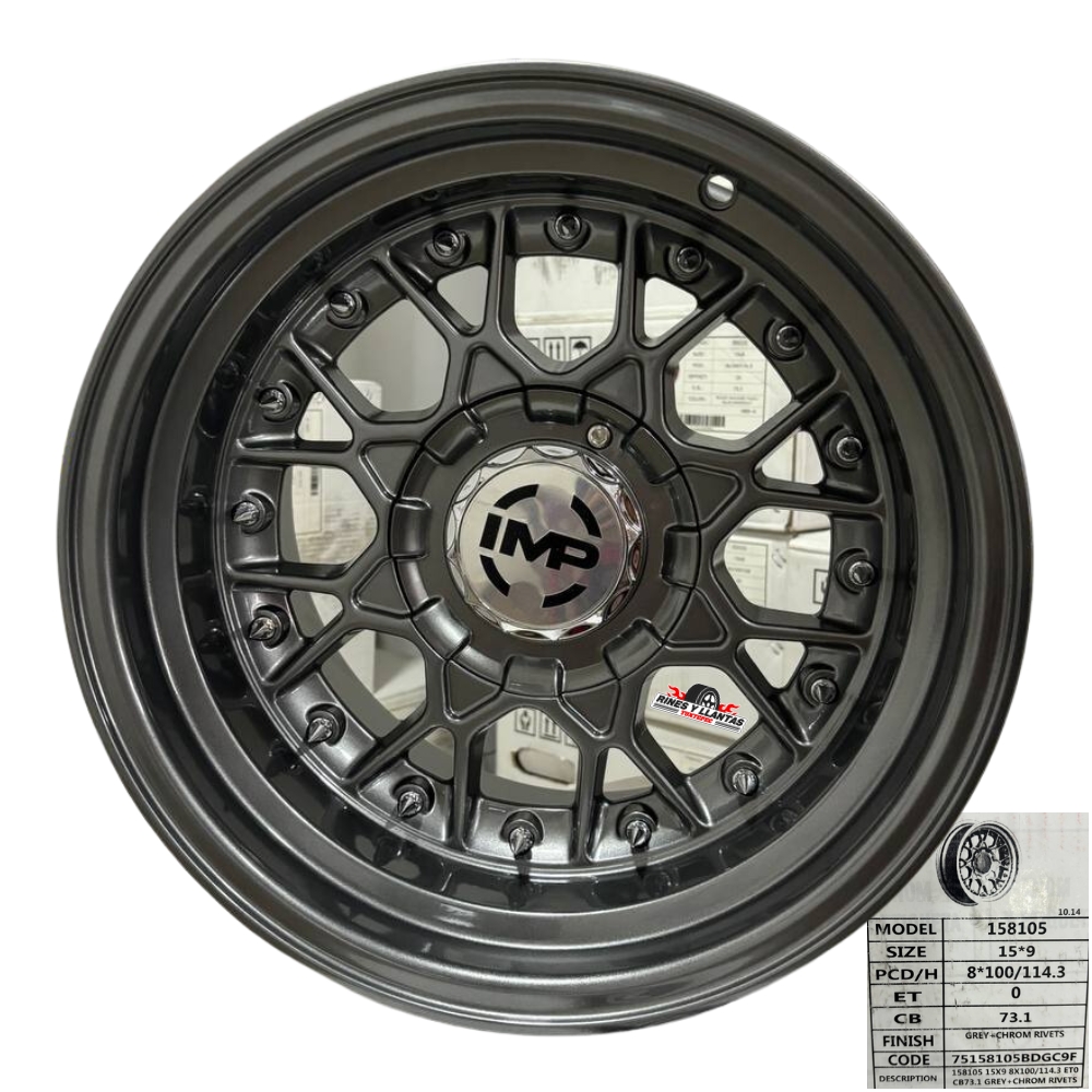 Rines 15 4/100/114 Gol Atos Beat Spark Ignis Versa Sentra