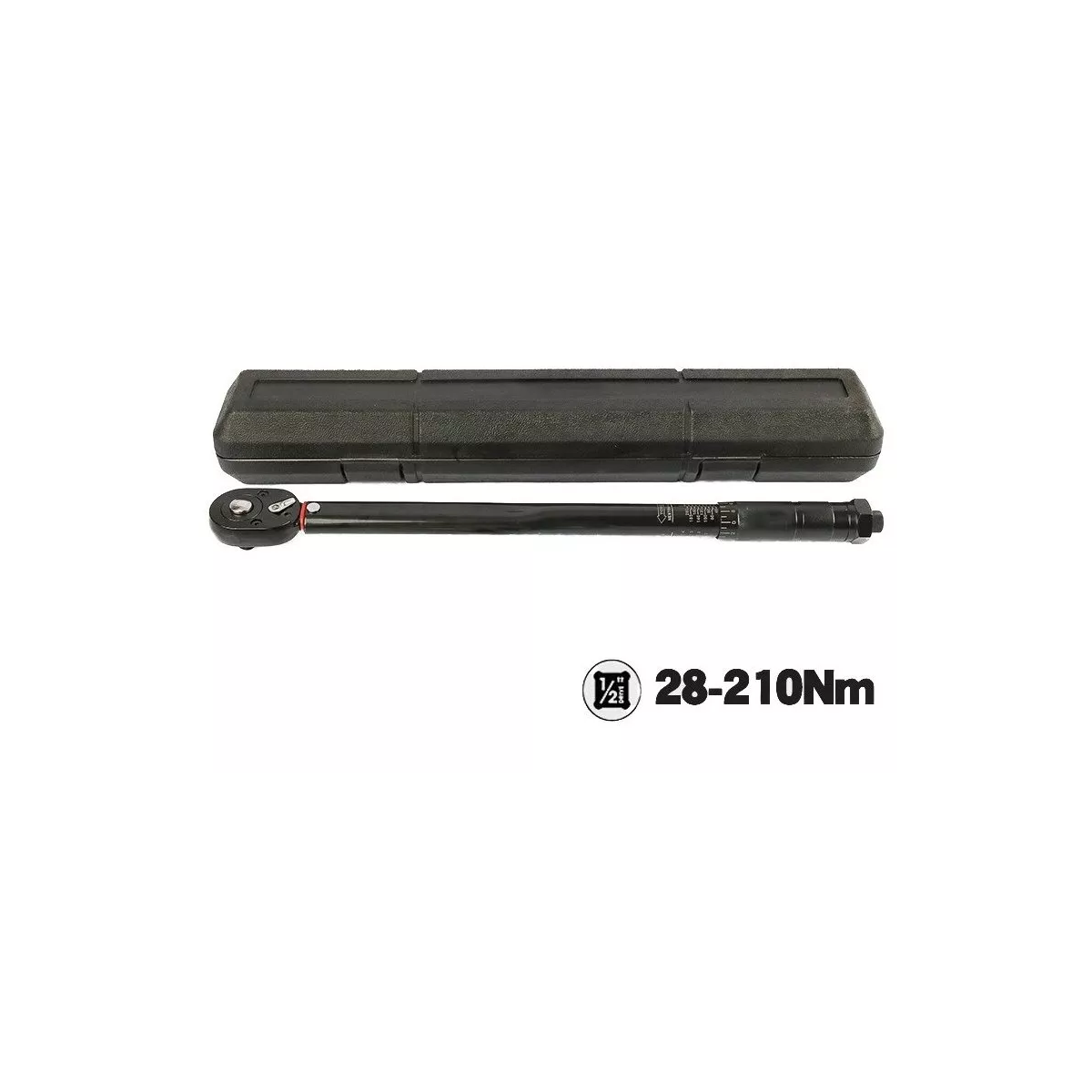 Torquímetro 1/2 28-210 Nm Llave Dinamométrica Ajustable.