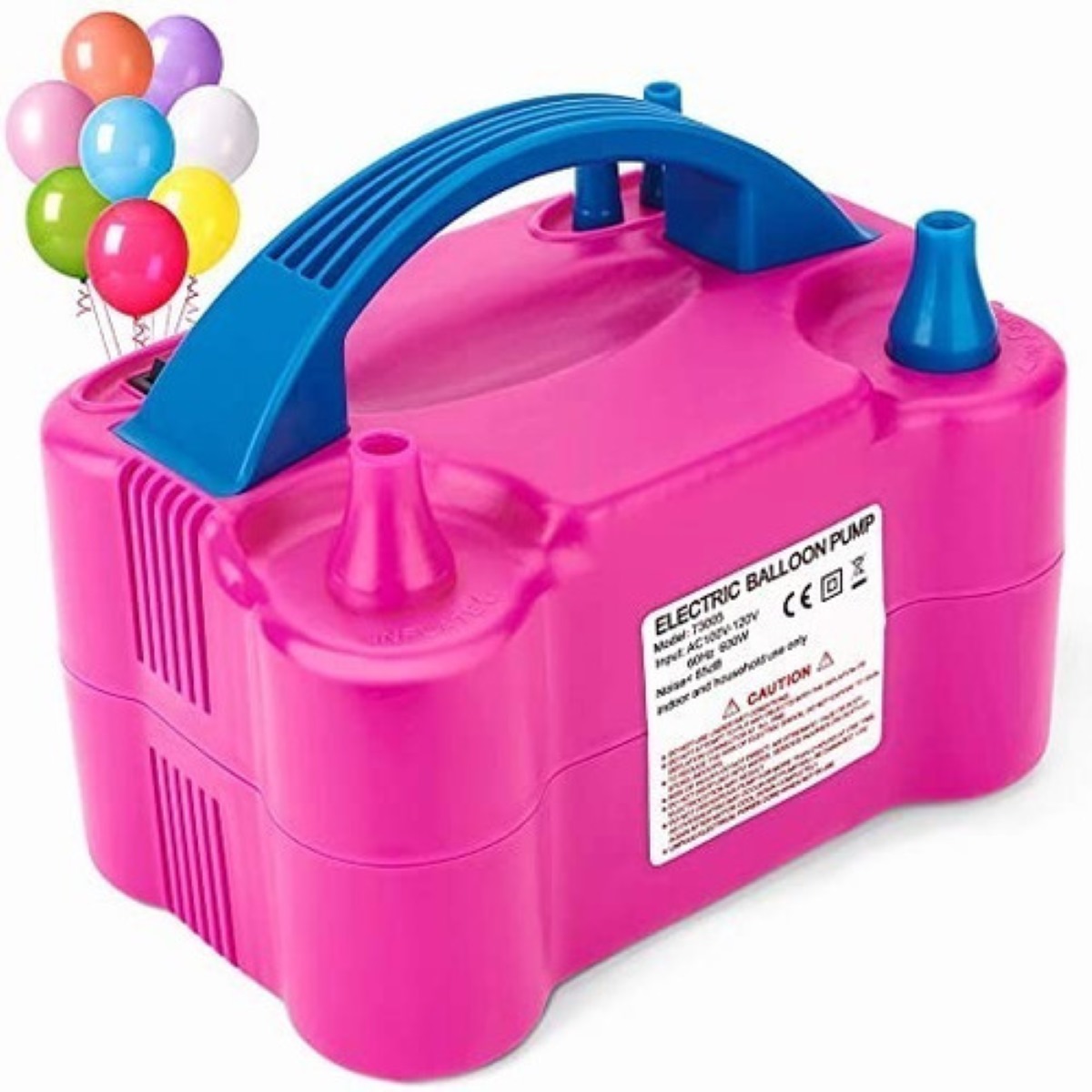 Bomba Para Inflar Globos Electrica Doble Inflador/fiestas rosa