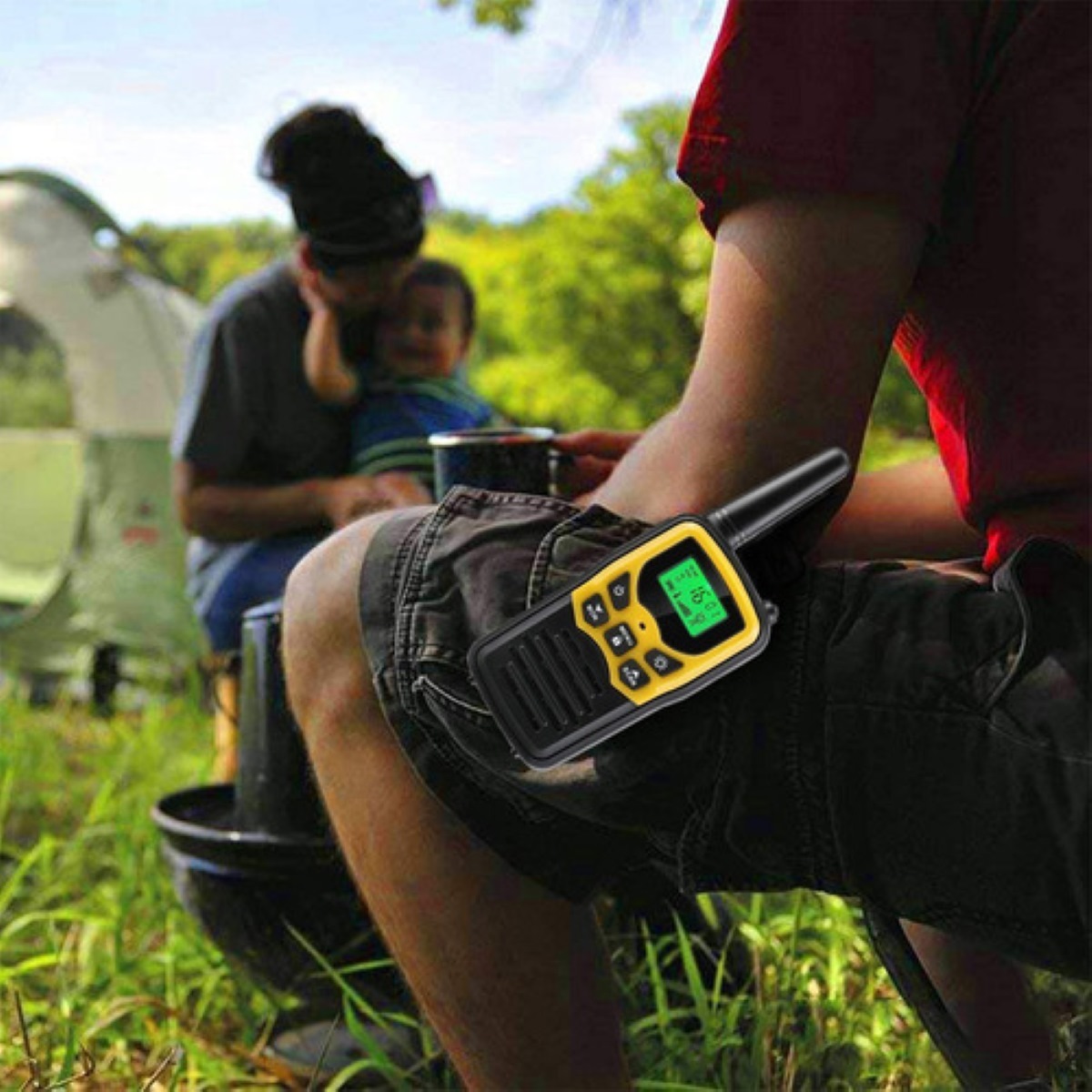 Walkie Talkie 22 Frs Canales Color Amarillo