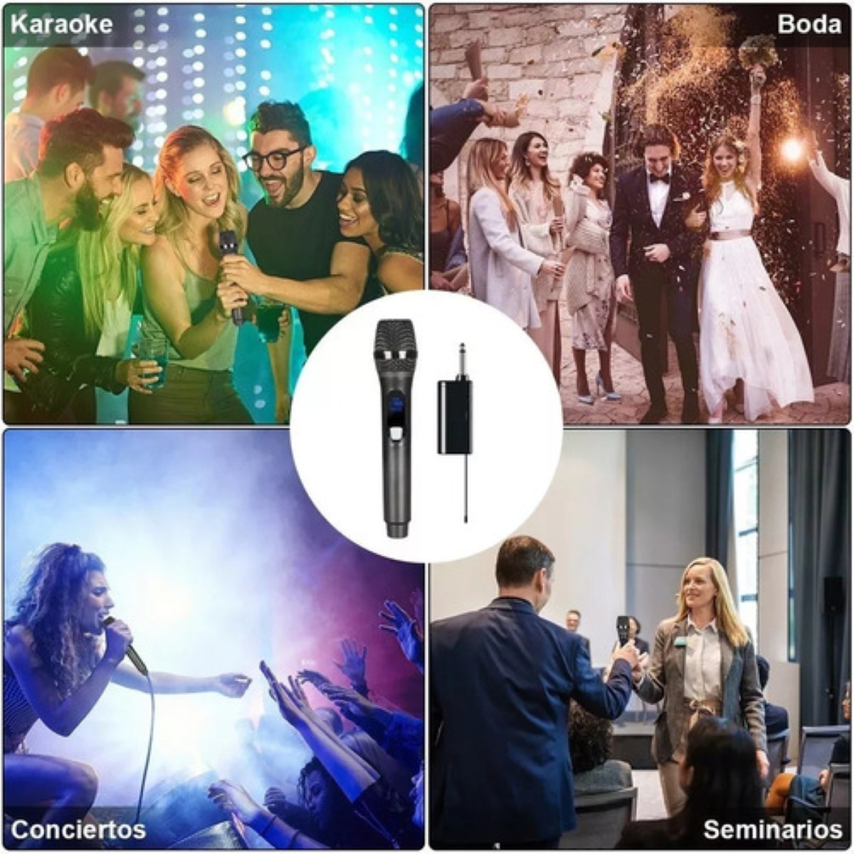 General Karaoke Profesional Microfono Inalambrico Recargable