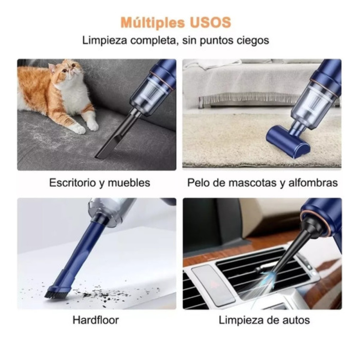 Aspiradora Para Auto Mini Portatil De Mano Inalambrica Kong