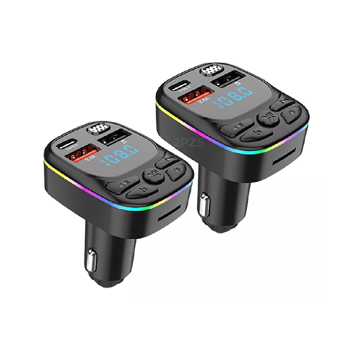 Transmisor Receptor De Audio Estéreo Fm Mp3 P/auto Bluetooth.