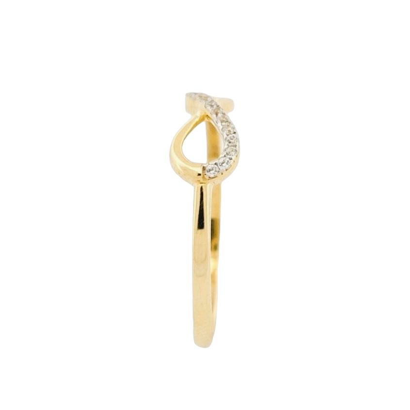 Anillo Infinito Degradado Oro 10 K + Obsequio.