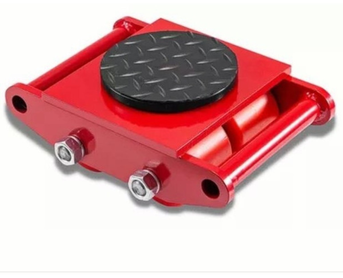 Patín Tortuga De 4 Ruedas De Acero Y Poliuretano, 6 Ton rojo