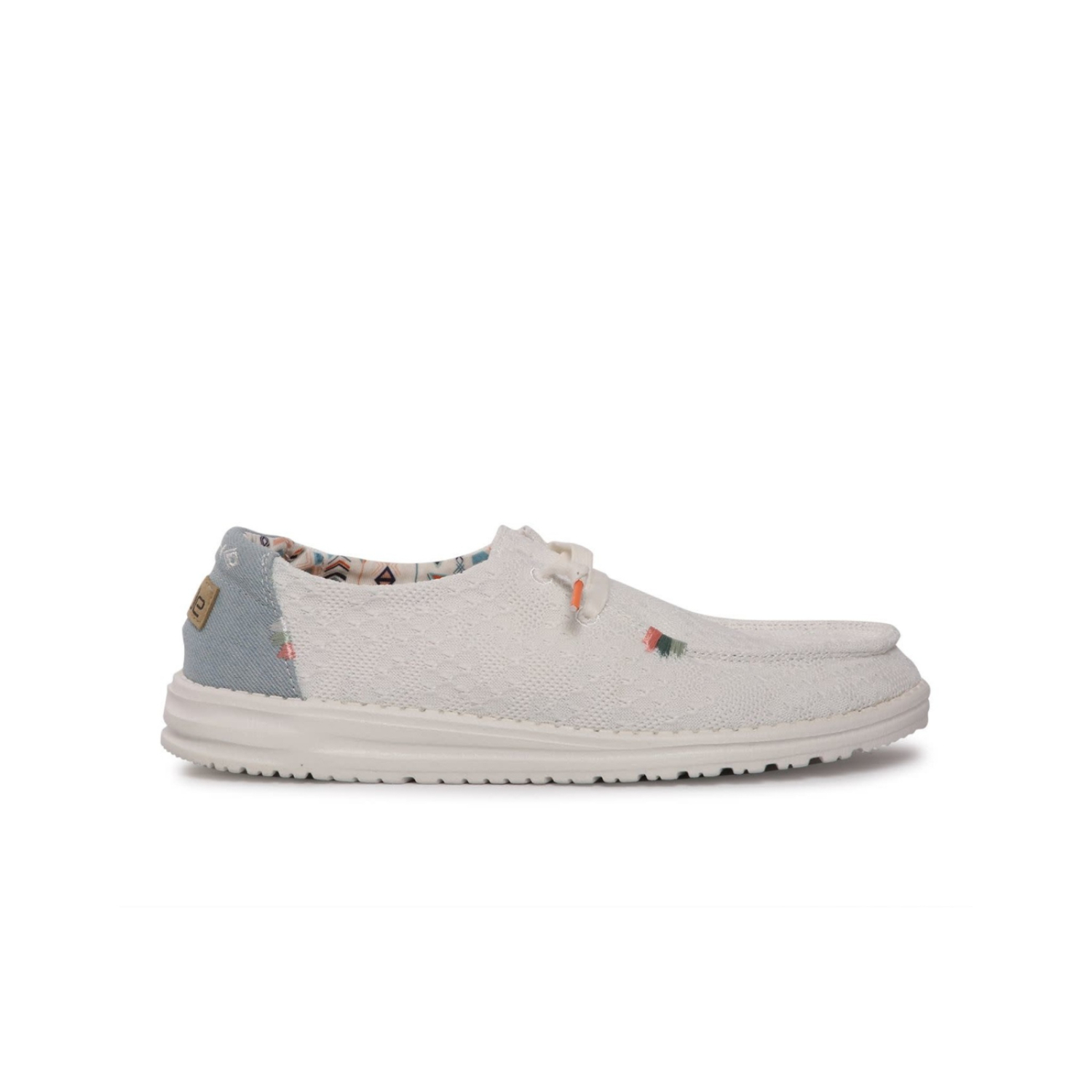 TENIS HEY DUDE MUJER BLANCO / AZUL HEY DUDE WENDY 121410164.