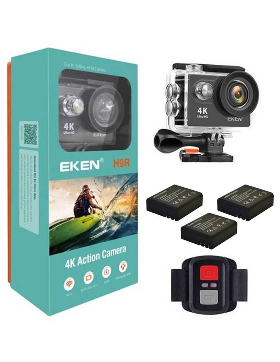 Camara Deportiva de Acción Eken H9R con 3 Baterías de Regalo Original .