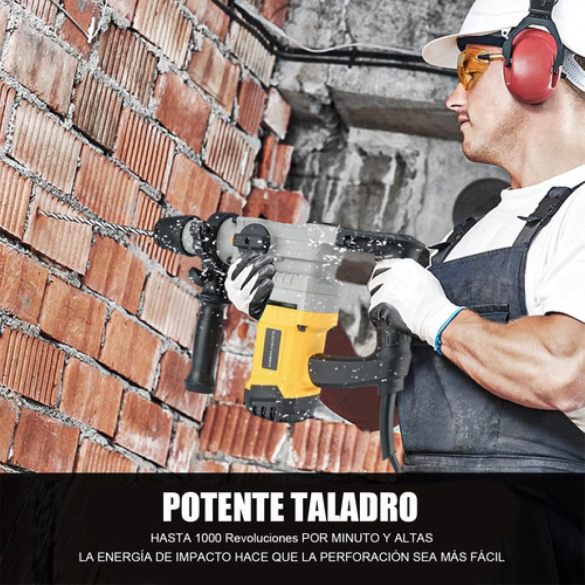 Rotomartillo Cincelador Perforador Industrial Sds Plus 1300w
