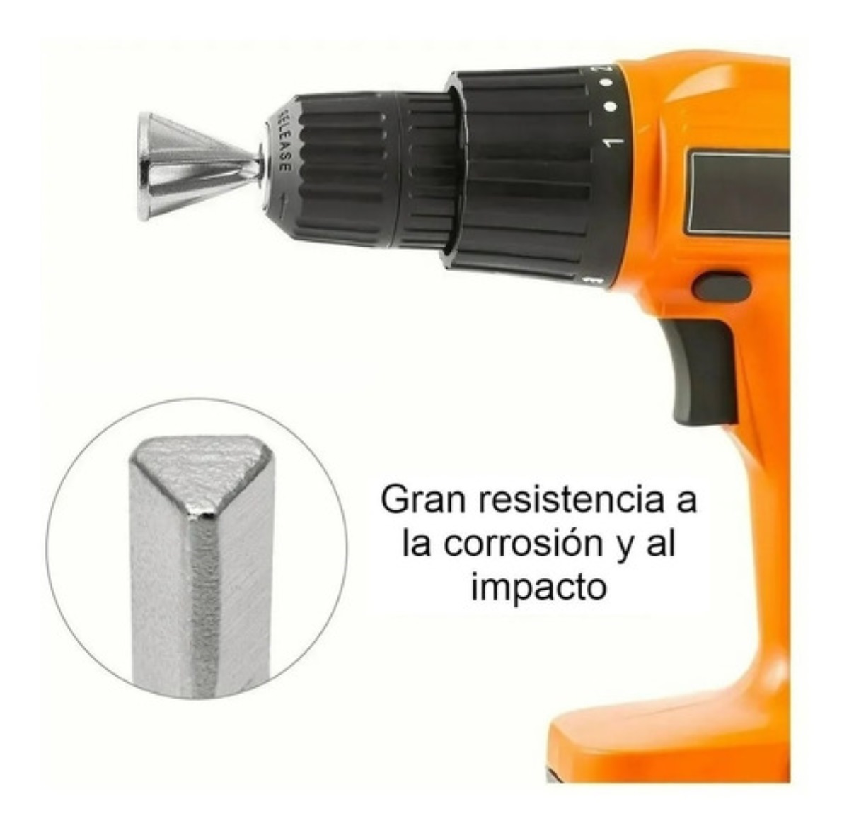 Herramienta Desbarbado Tornillo Biselado Acero Inoxidable plata