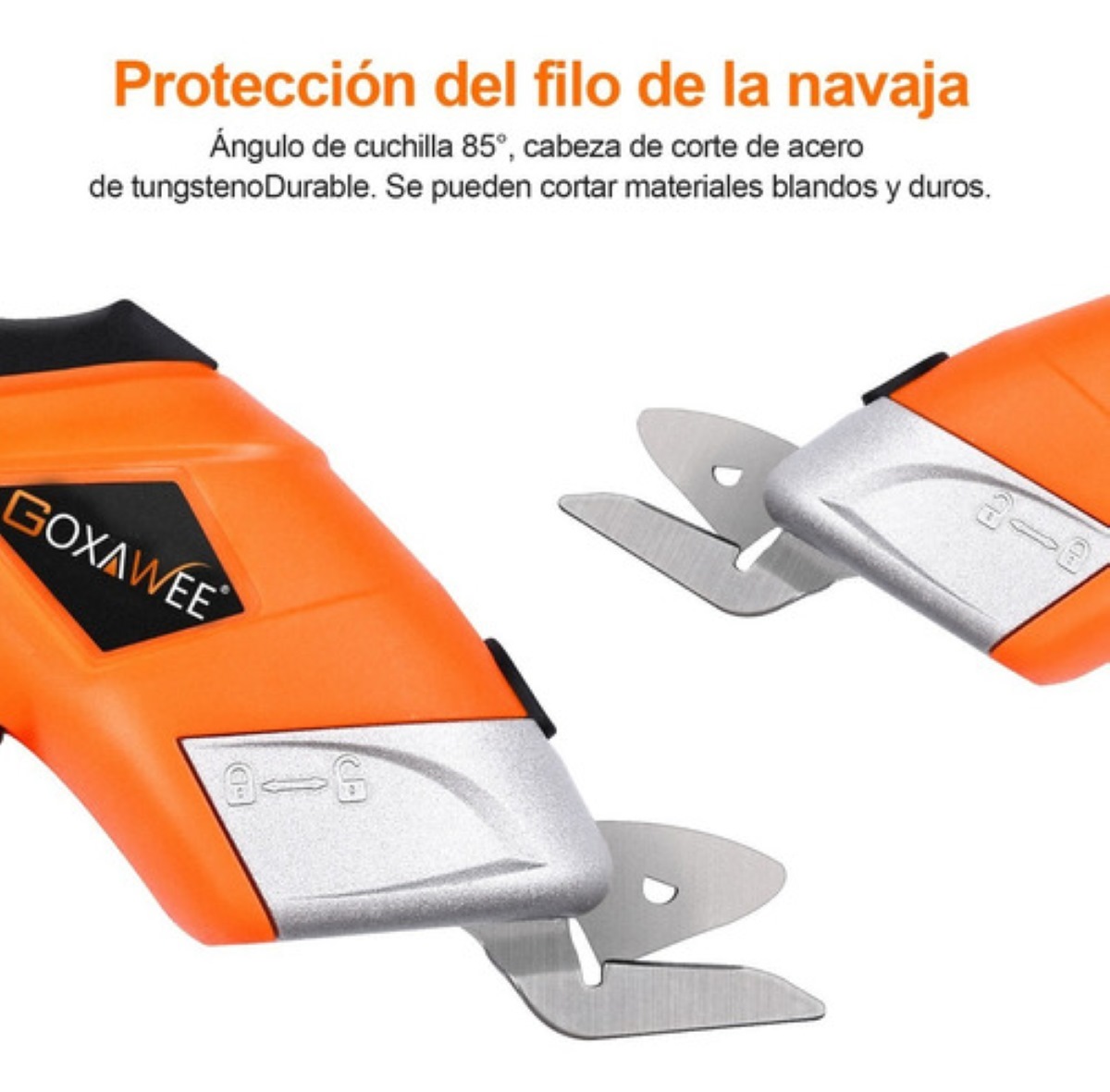 Tijeras Eléctricas Inalámbricas Para Cortar Tela naranja