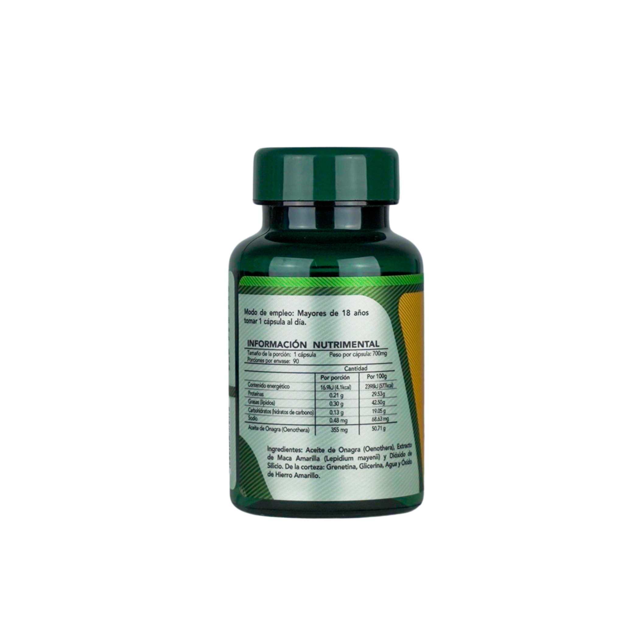Herbalia Lab, Maca Amarilla con Onagra, Especialidad en Bienestar Femenino, 90 Cápsulas