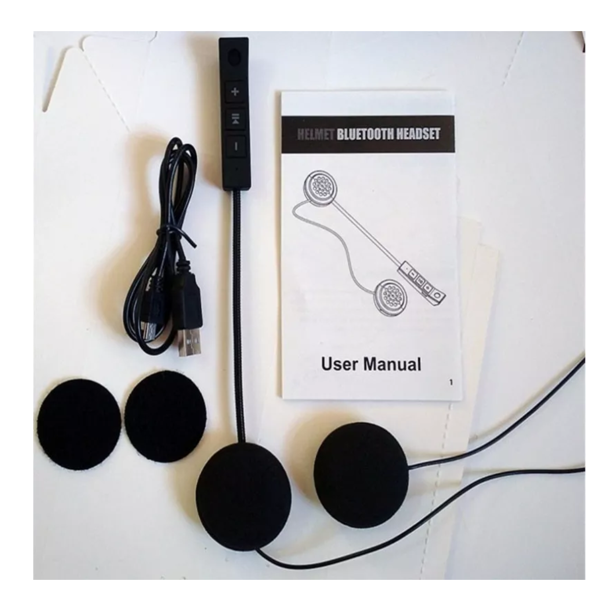 Auriculares Bluetooth Con Micrófono Casco De Motocicleta.