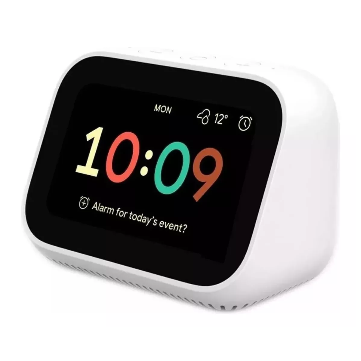 Reloj Despertador Con Google Assistant Color Blanco.