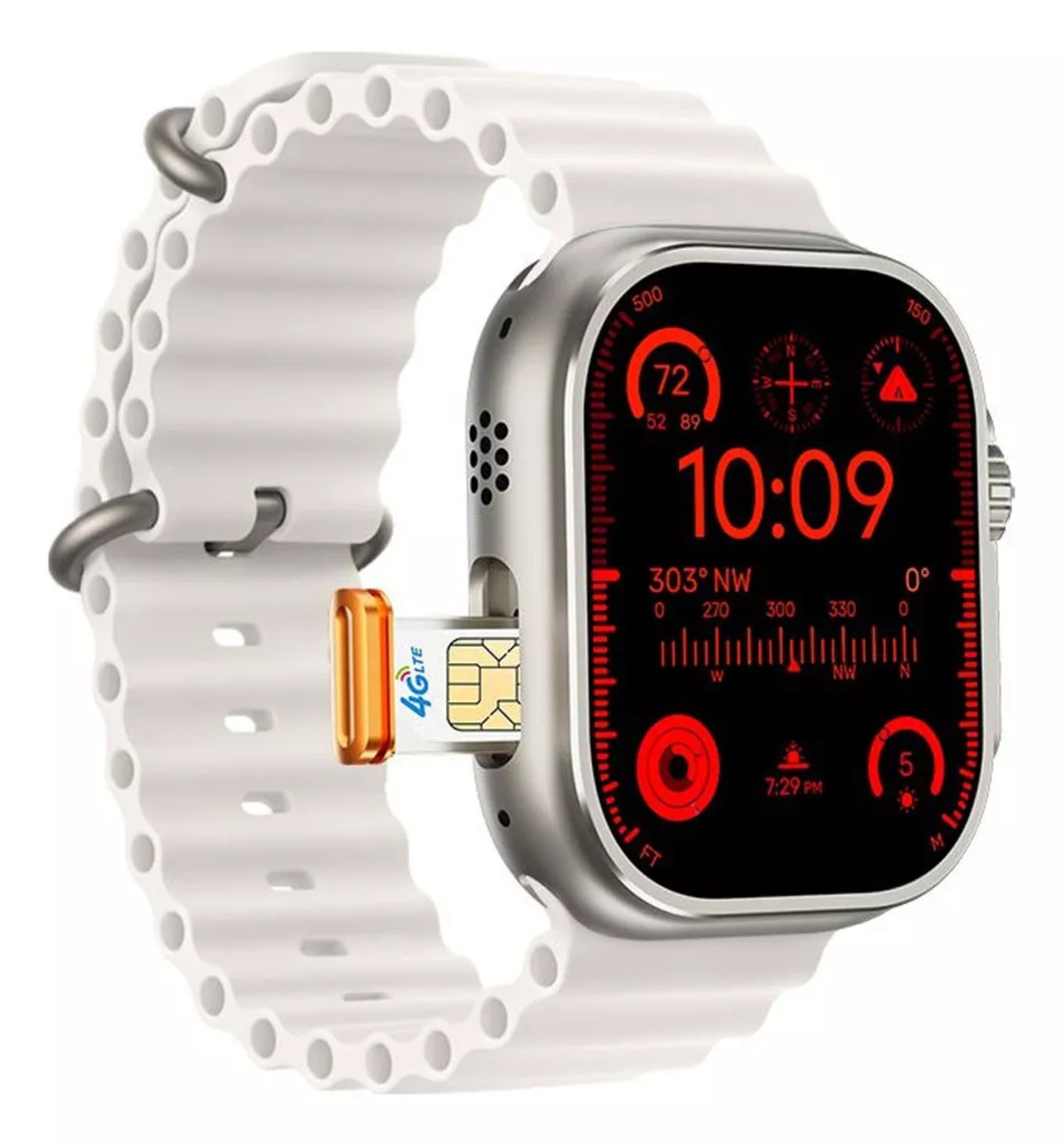Reloj Smartwatch Fralugio GS Ultra Android 8.1, WiFi, GPS, 8GB ROM GRIS