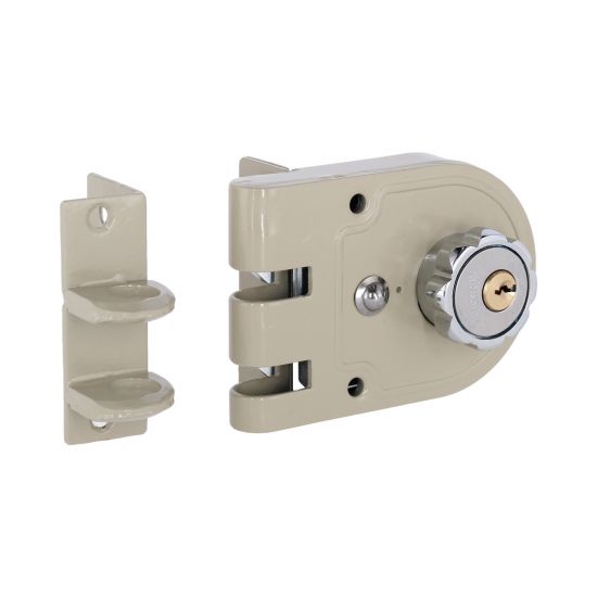Cerradura de sobreponer para puertas corredizas izquierda 625-DC / SI Austral.