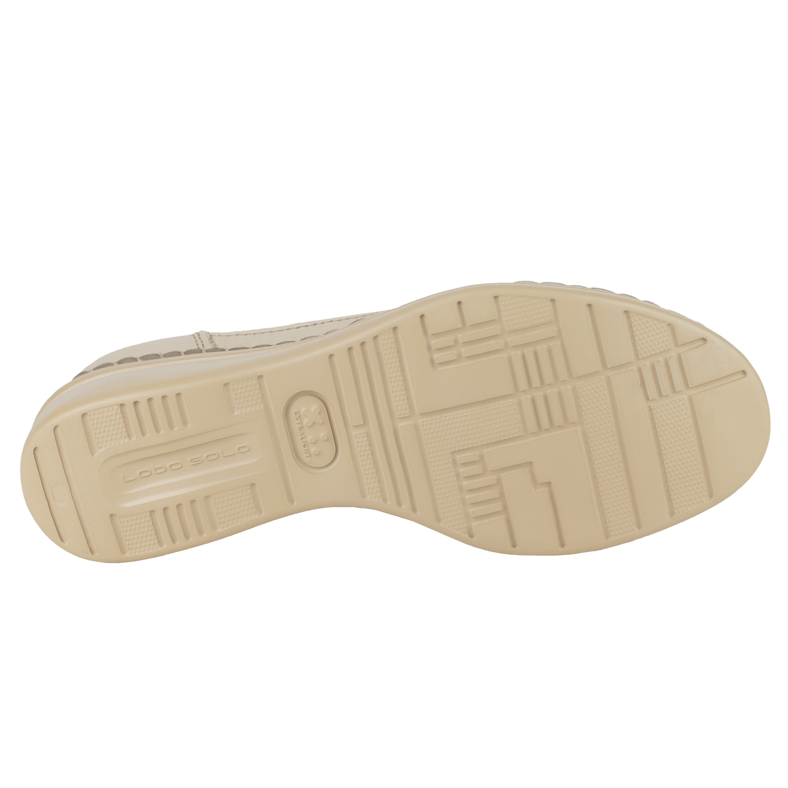 Mocasin Con Tacon Para Mujer Aberturas Lobo Solo 4705 Arena