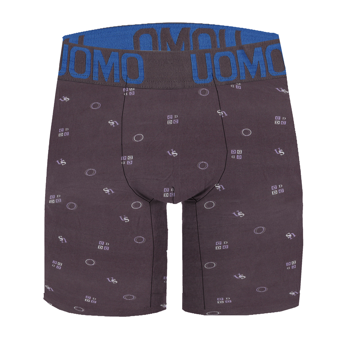Paquete de 12 Boxers Largo con estampado Para Hombre Tela Suave.