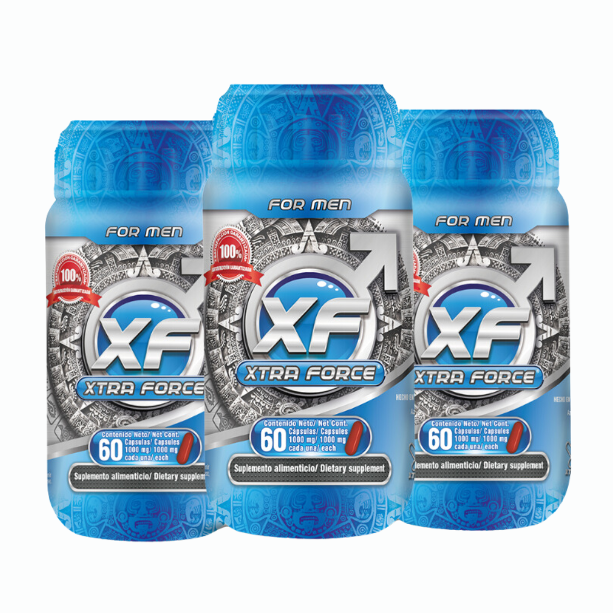 Vigorizante masculino, Próstata Sana, Xtraforce 100% Garantizado  Frasco 180 Cápsulas