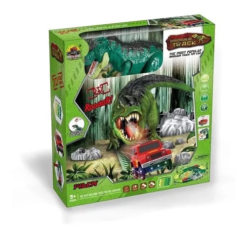Pista De Carreras Dinosaurio 104 Piezas 146 Cm Spay Dinosaurio.