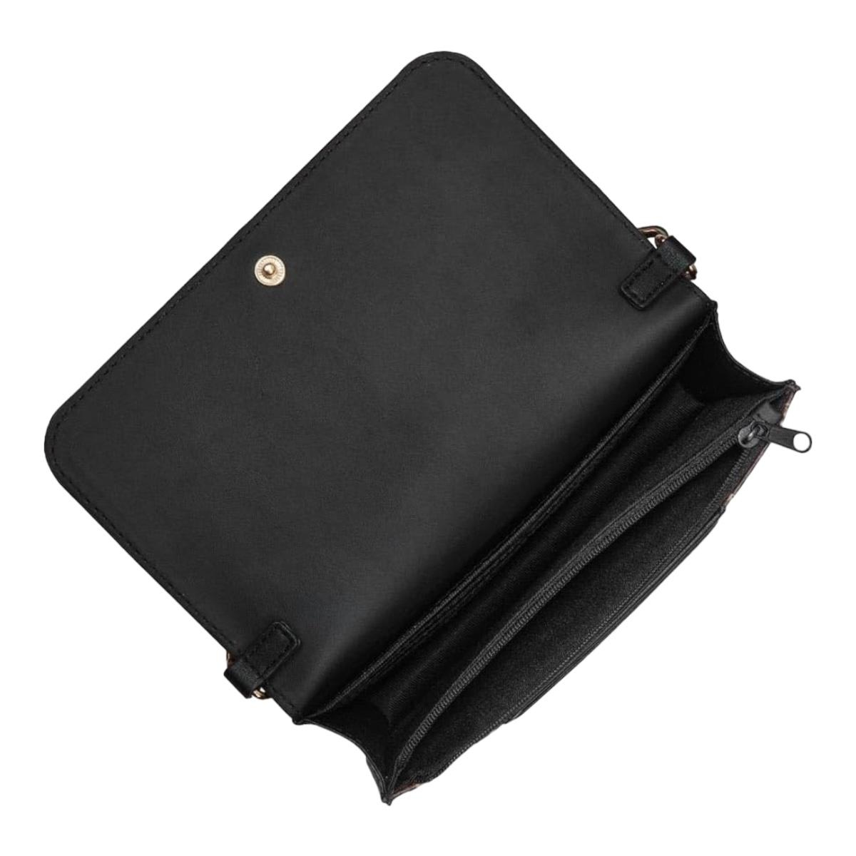 Bolsa Multifuncional Nine West Ngg130379 Mujer Acabado De Los Herrajes Niquel Color Café/negro Color De La Correa De Hombro Marrón Diseño De La Tela Liso.