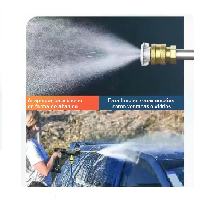 Pistola de Lavado con Agua a Presión Portátil Recargable