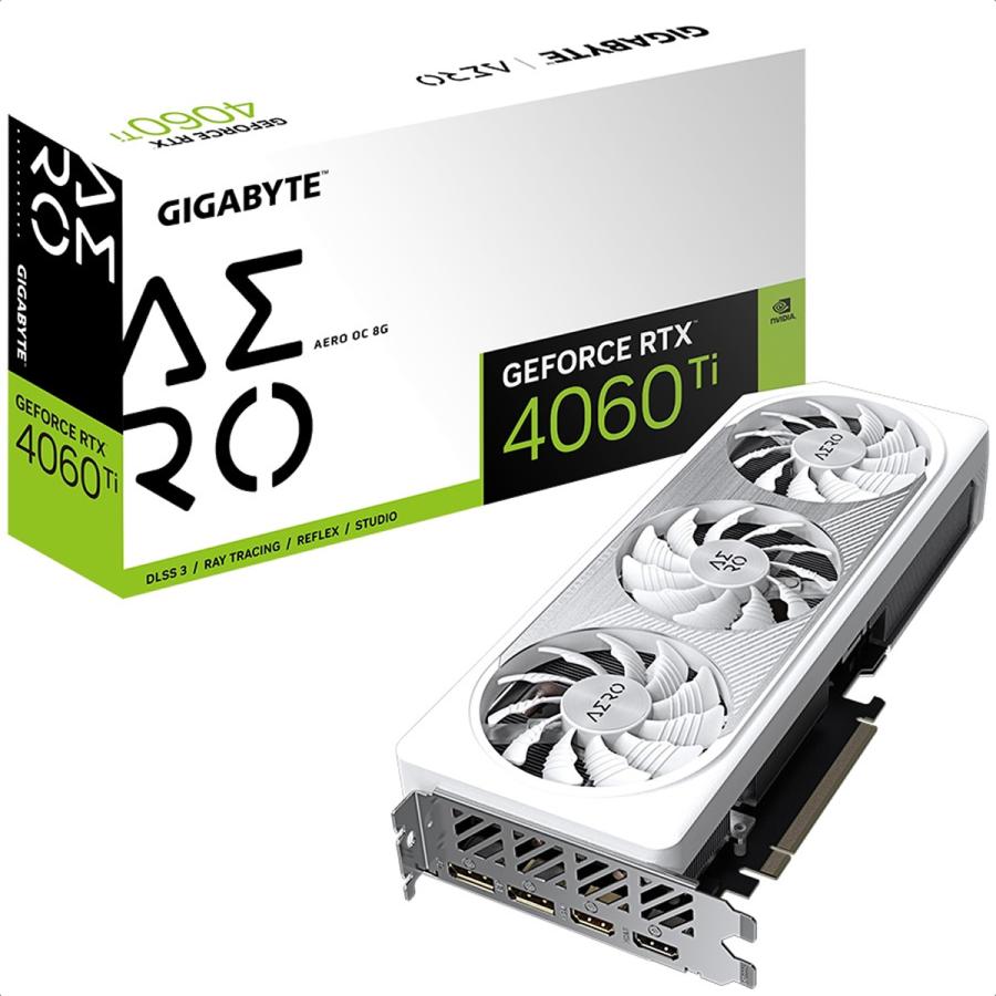 Tarjeta De Video Nvidia GIGABYTE RTX 4060 Ti AERO OC 8G GeForce 8GB GDDR6 GV-N406TAERO OC-8GD