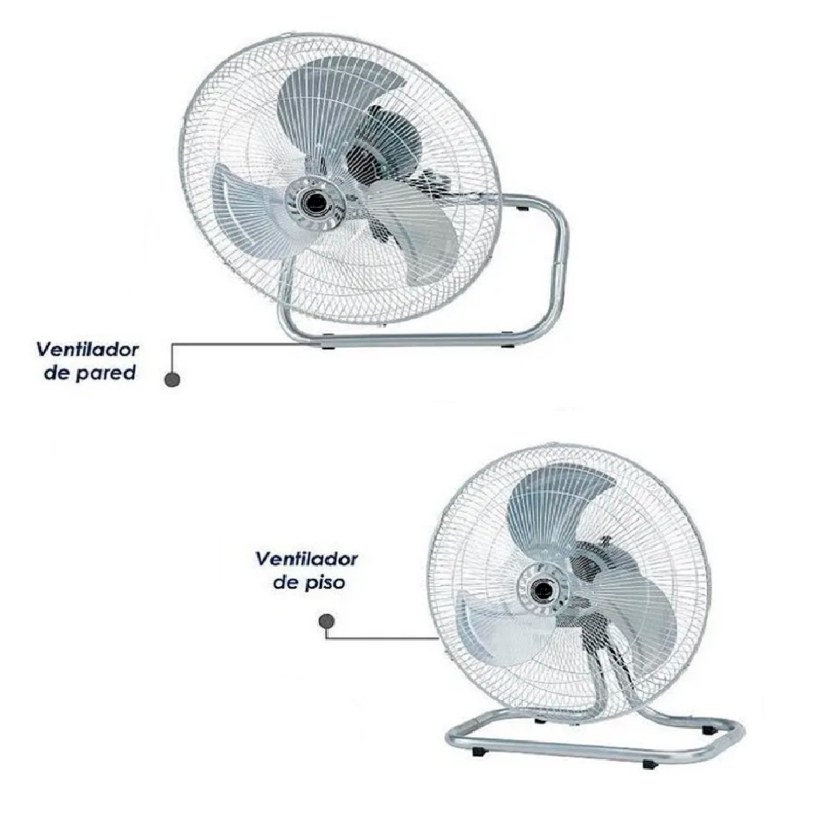 Ventilador 10" de Alta Potencia Para Piso/Mesa o Empotrable en Pared