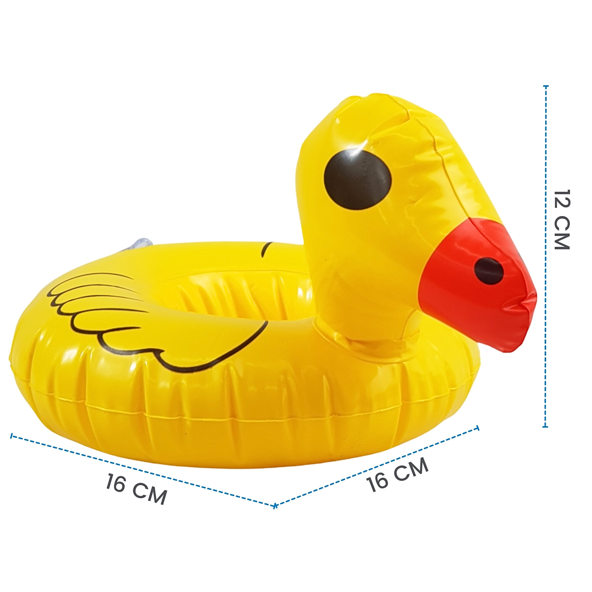 	Portavasos Inflable 12 pzs para Piscina Surtidos Soporte Bebida - Multicolor.