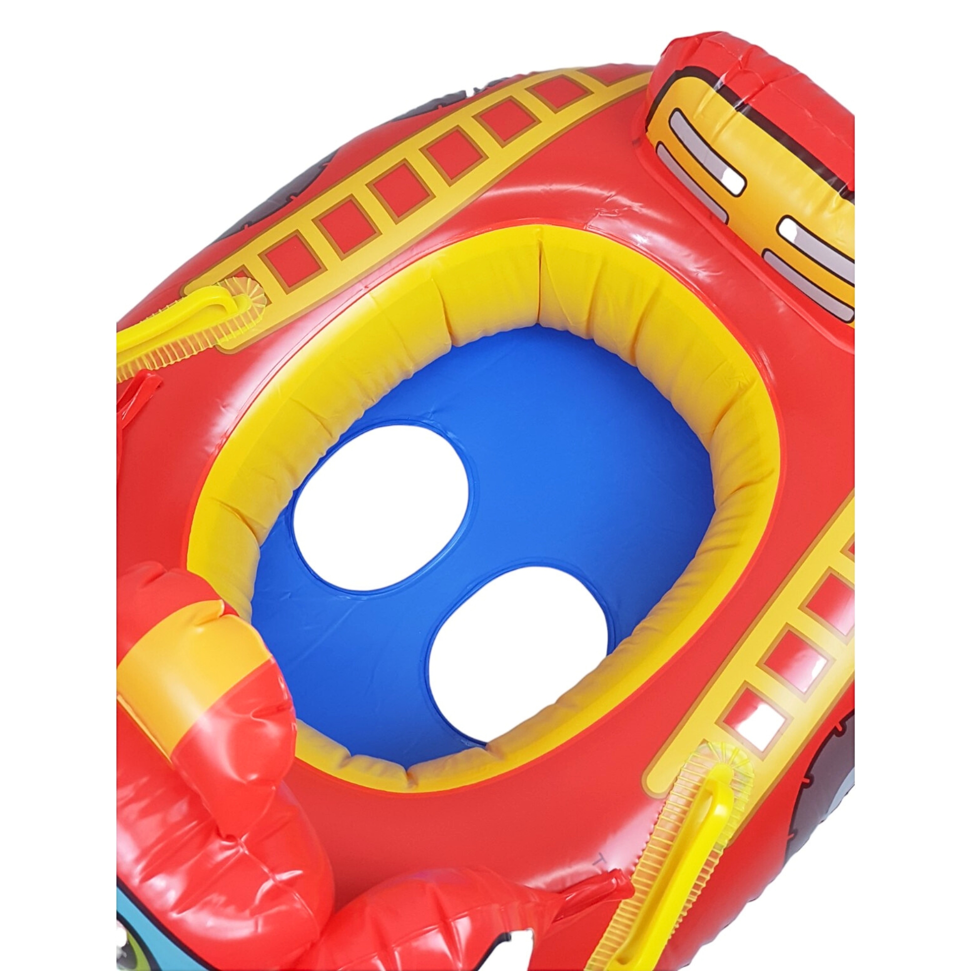 Inflable para Niños Flotador de Alberca Diseño Cochecitos - Rojo.