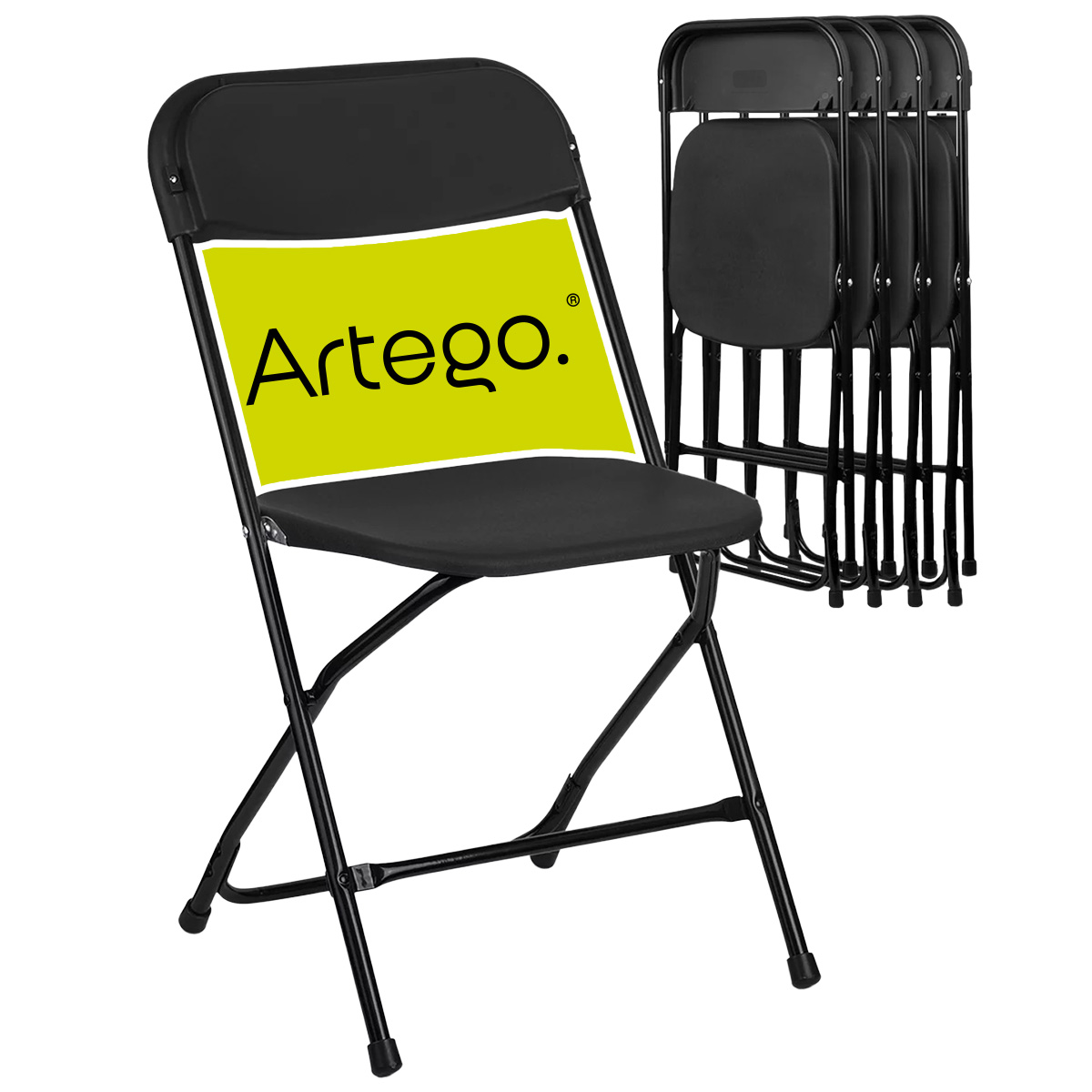 Silla plegable plástico HDPE ligera Folding chair silla jardín eventos fiestas reuniones para exterior paquete de 5 sillas.