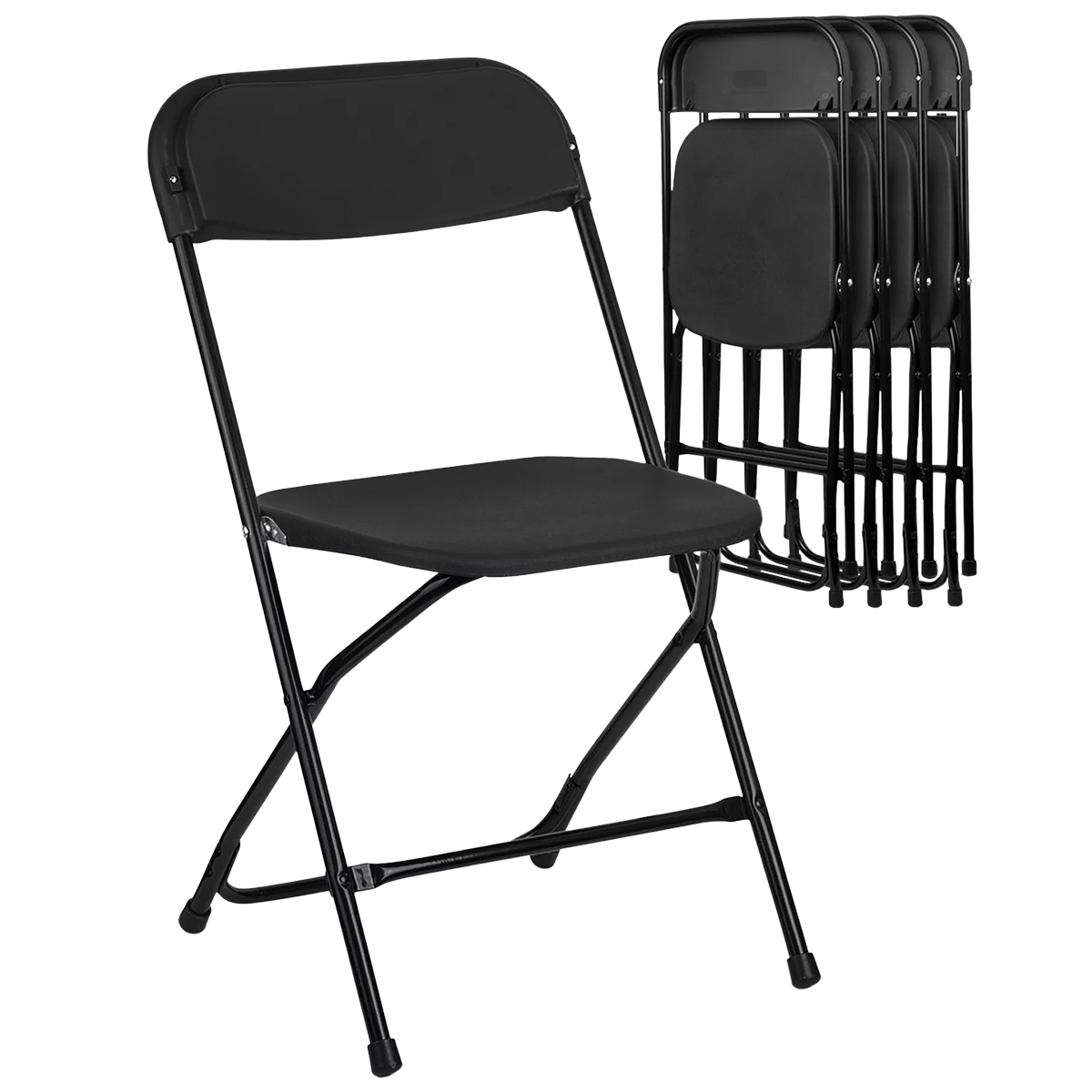 Silla plegable plástico HDPE ligera Folding chair silla jardín eventos fiestas reuniones para exterior paquete de 5 sillas.
