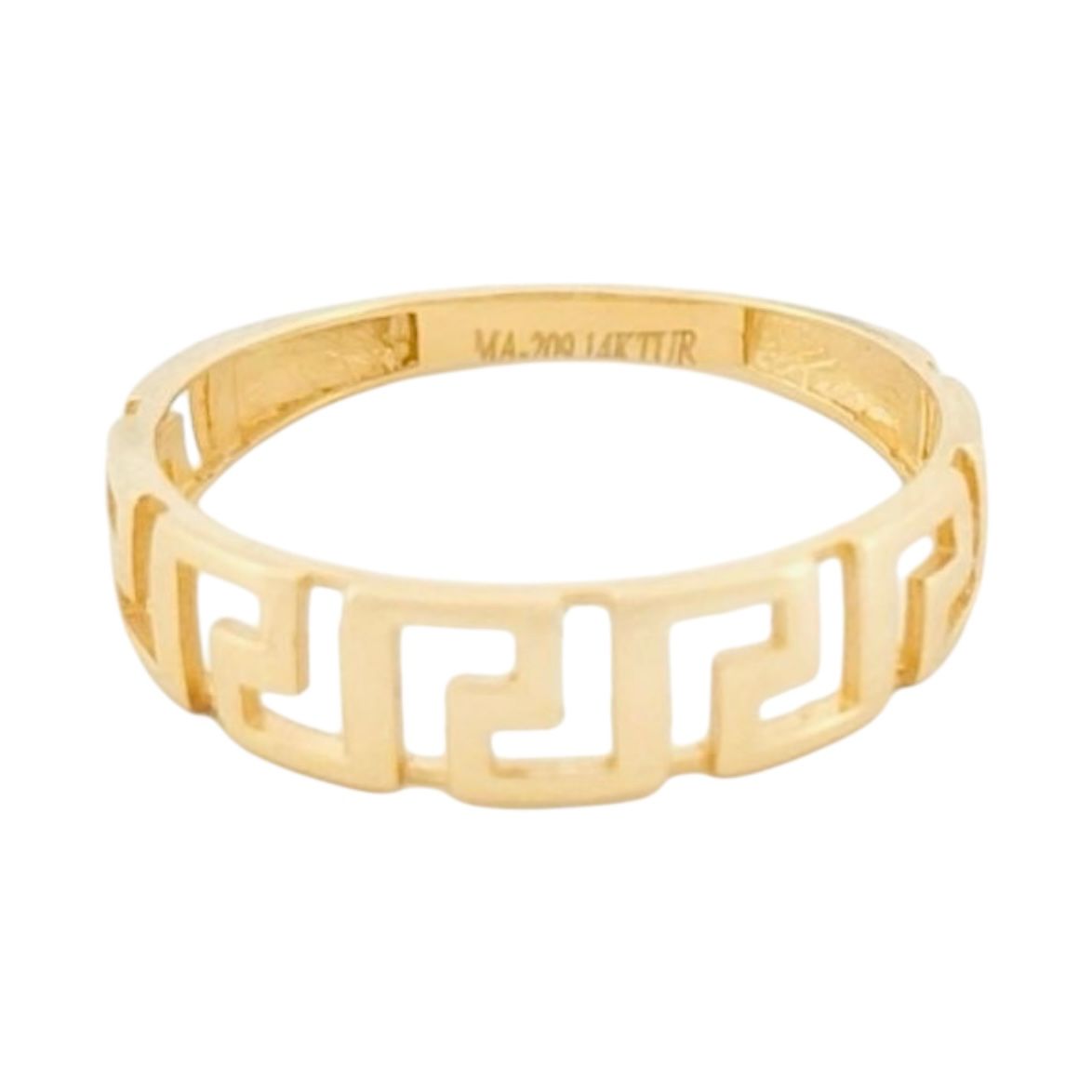 Anillo Grecas Griegas Oro 14 K + Obsequio.