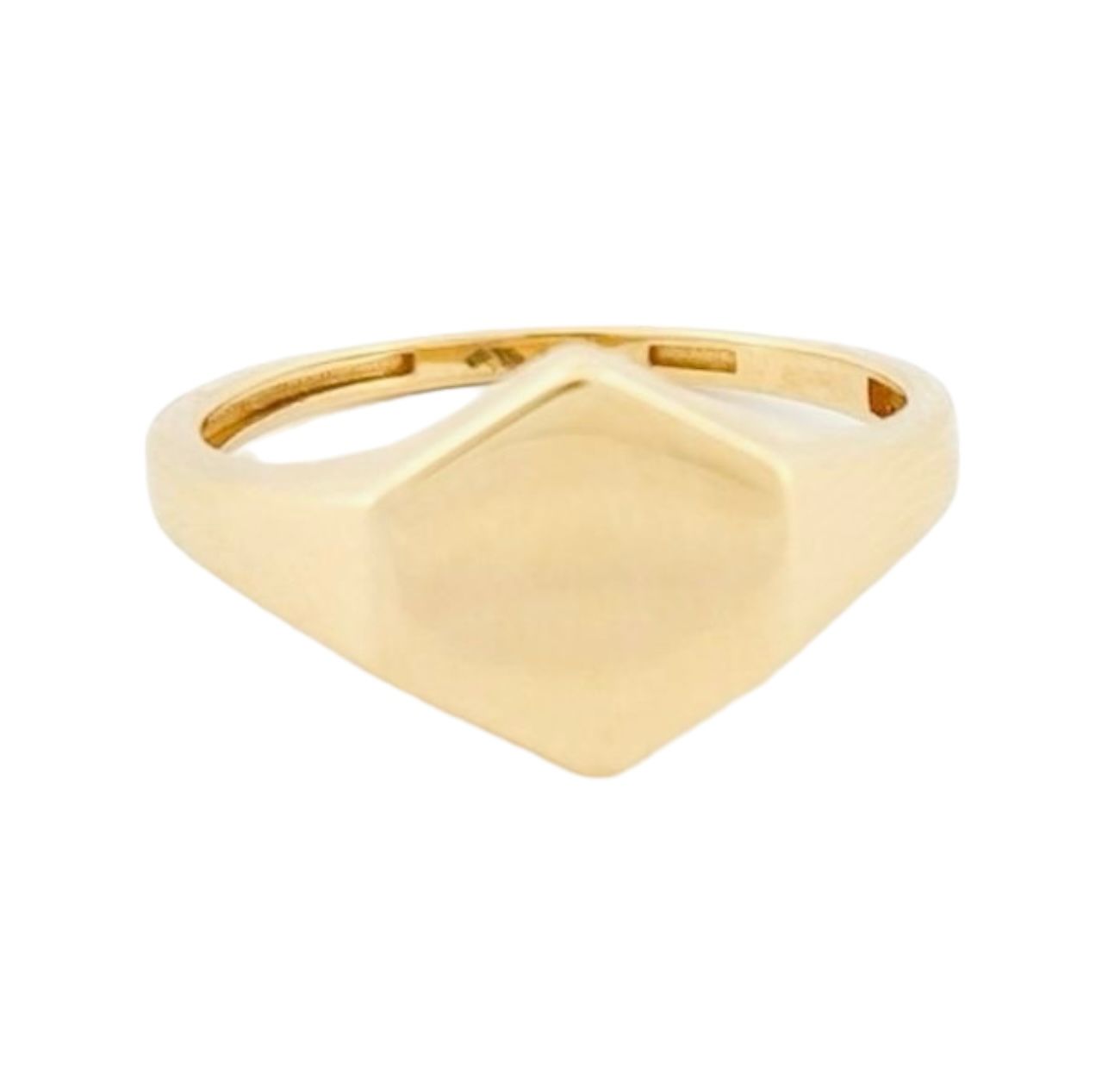 Anillo Sello Rombo Oro 14 K + Obsequio.