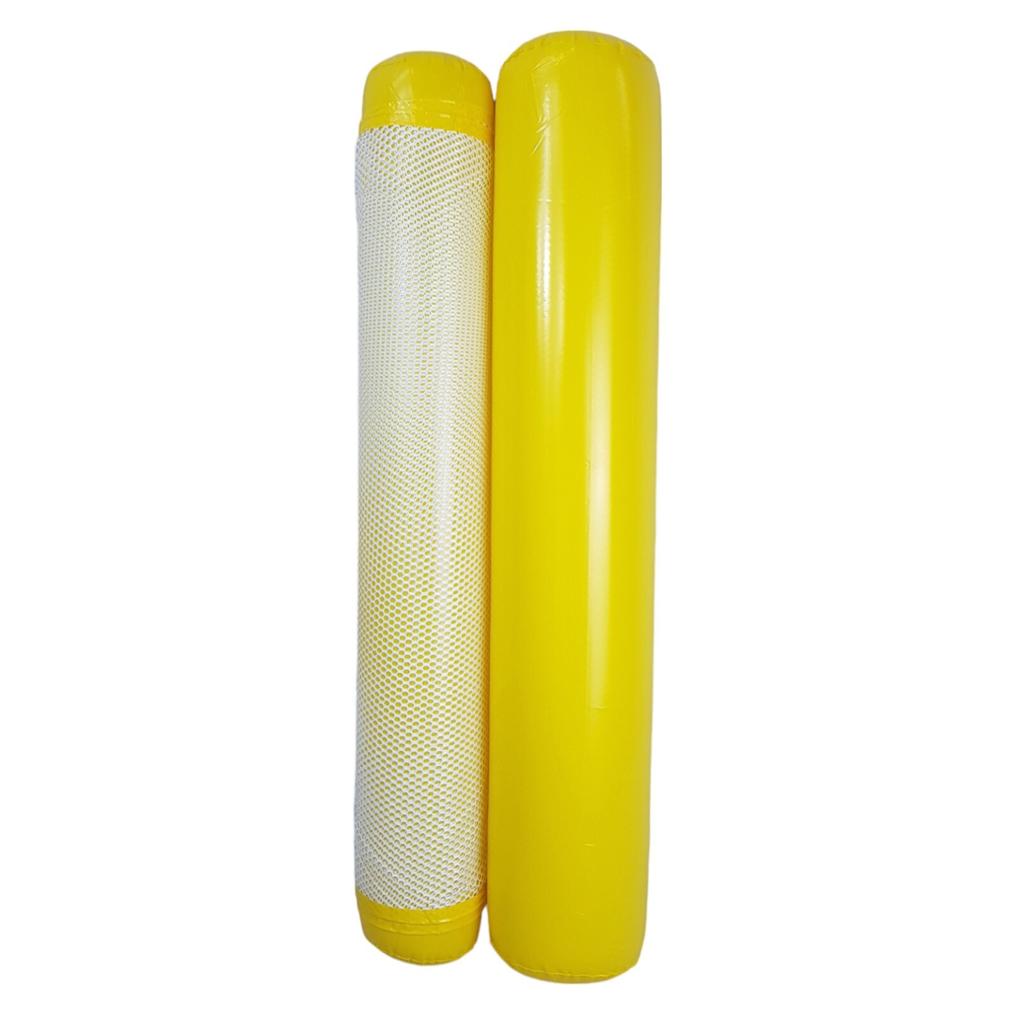 Hamaca Inflable con Red para Piscina, Cama Flotante de 102 cm - Amarillo.