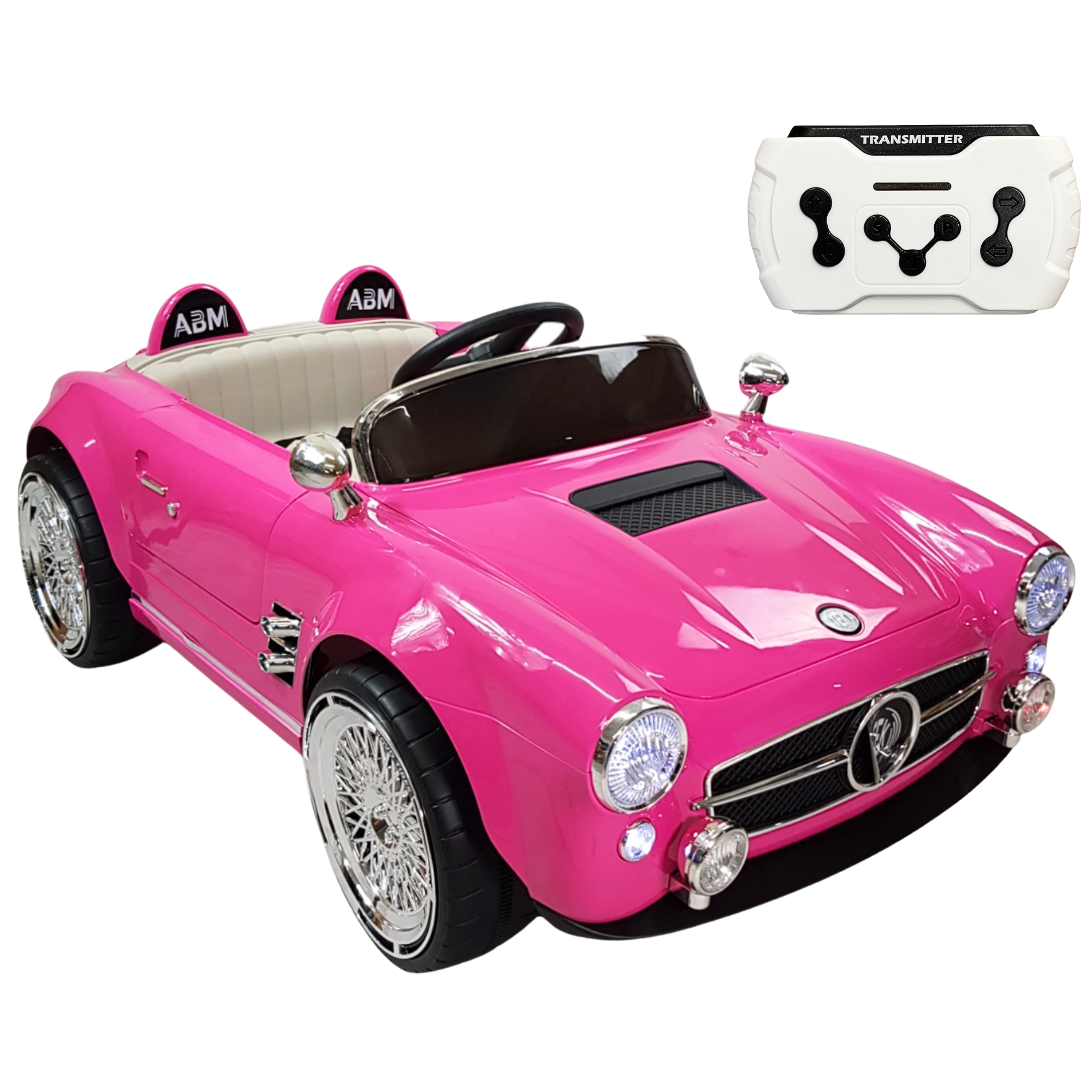 Montable para Niños con Control Remoto,Sonido,luz,12V,Usb - Rosa.