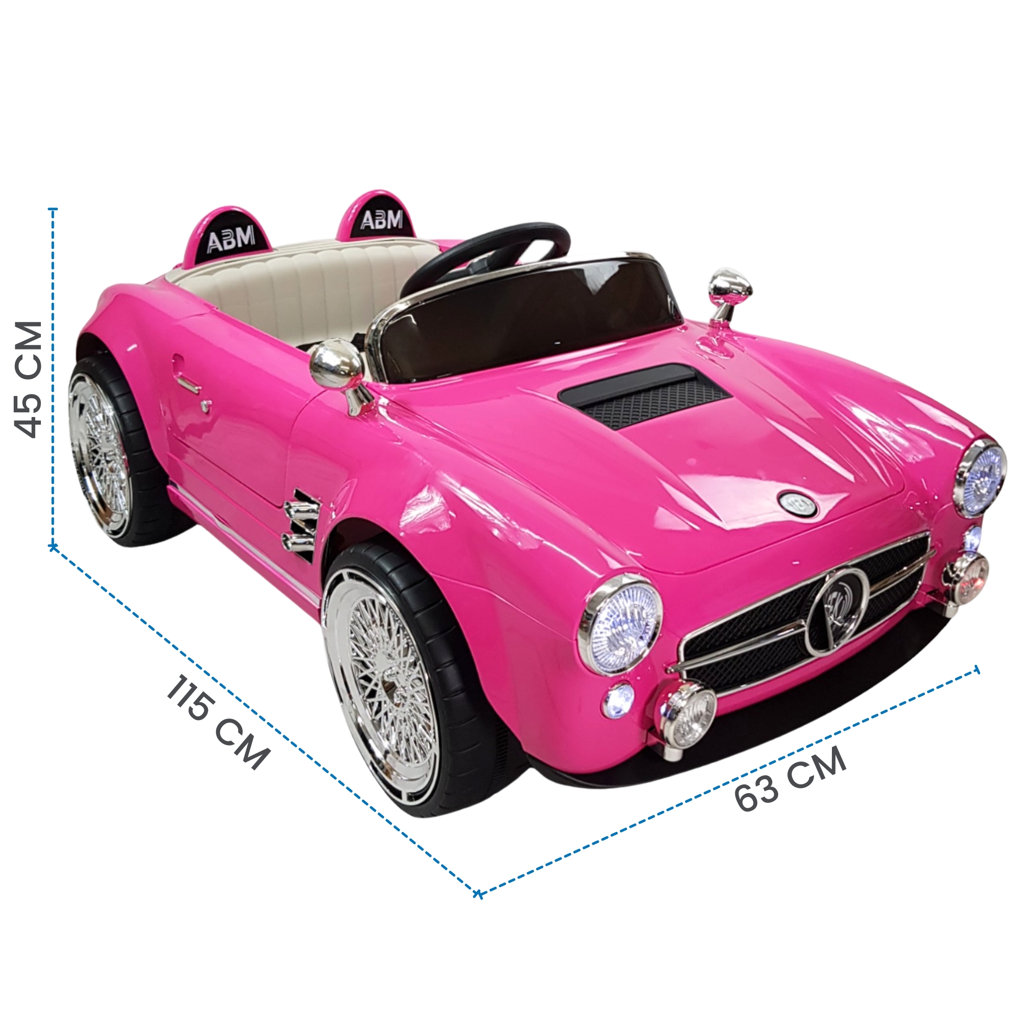Montable para Niños con Control Remoto,Sonido,luz,12V,Usb - Rosa.