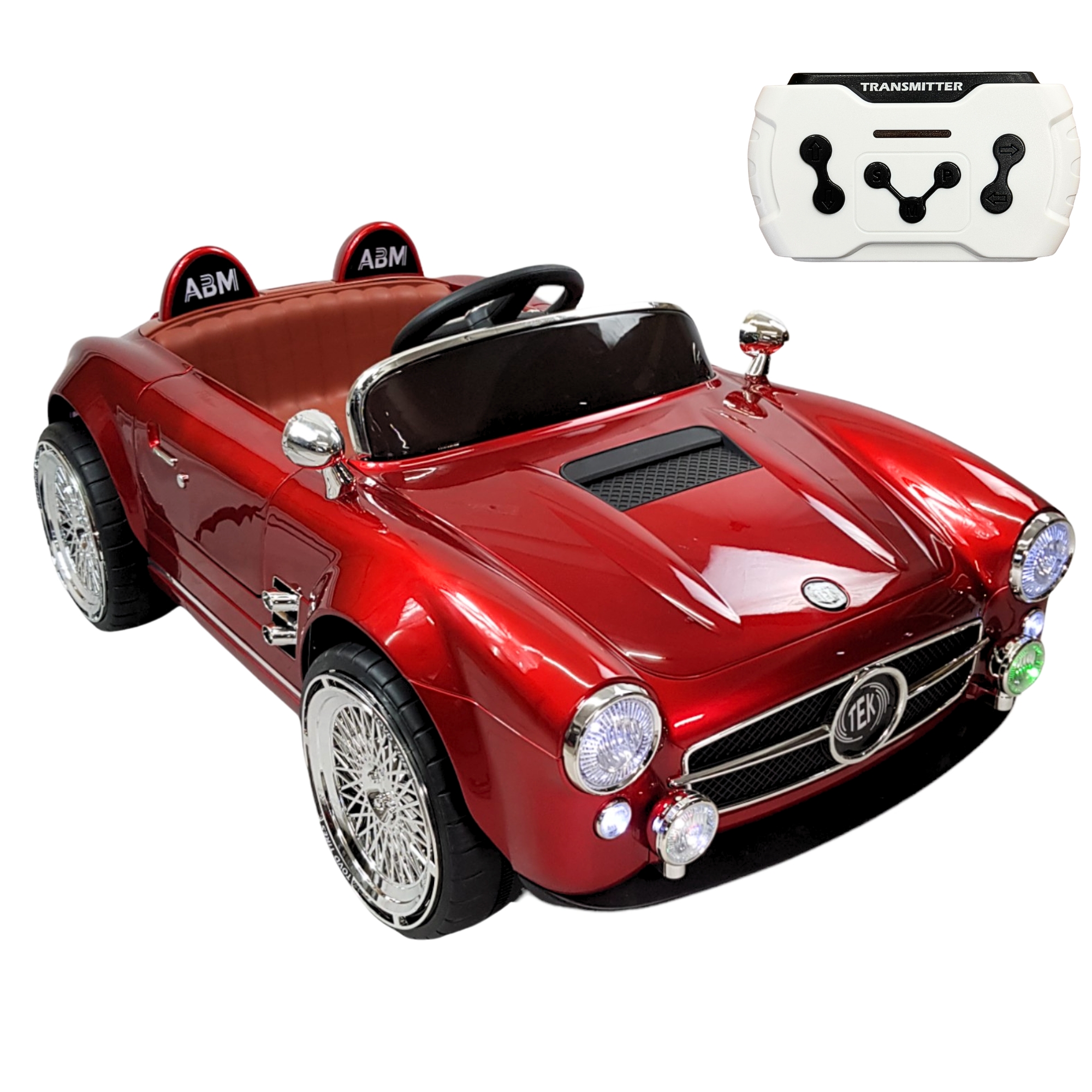 Montable para Niños con Control Remoto,Sonido,luz,12V,Usb - Rojo.