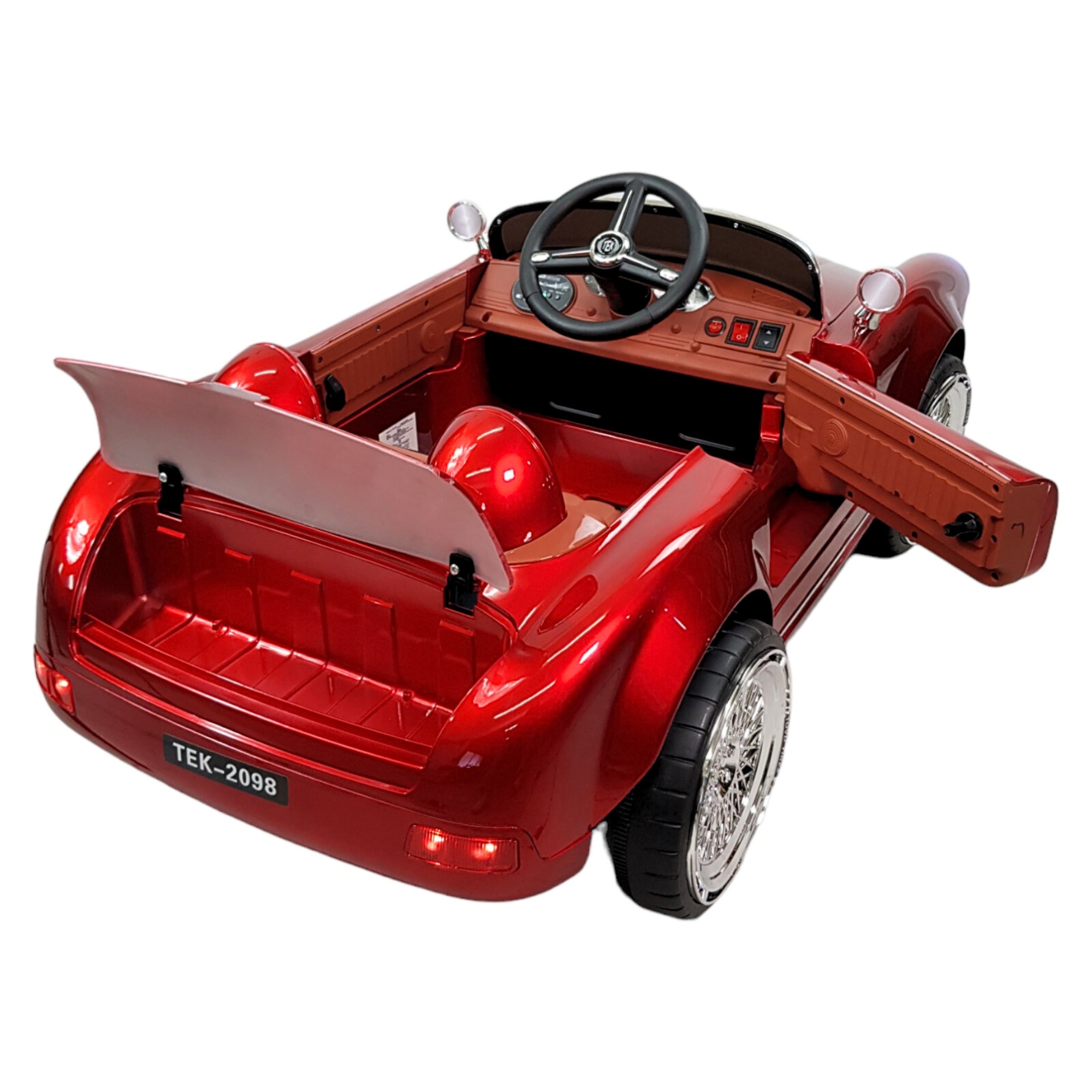 Montable para Niños con Control Remoto,Sonido,luz,12V,Usb - Rojo.