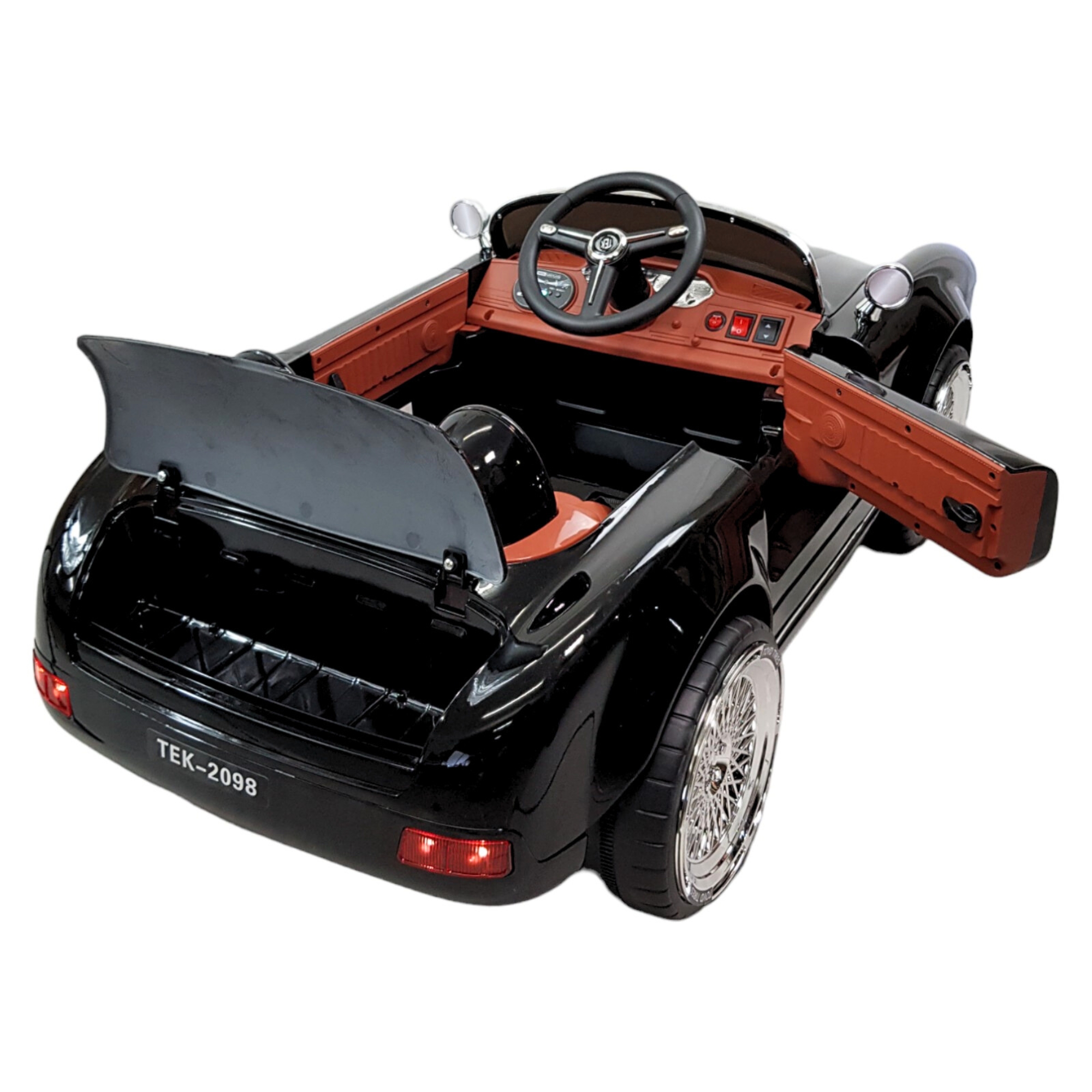 Montable para Niños con Control Remoto,Sonido,luz,12V,Usb - Negro.
