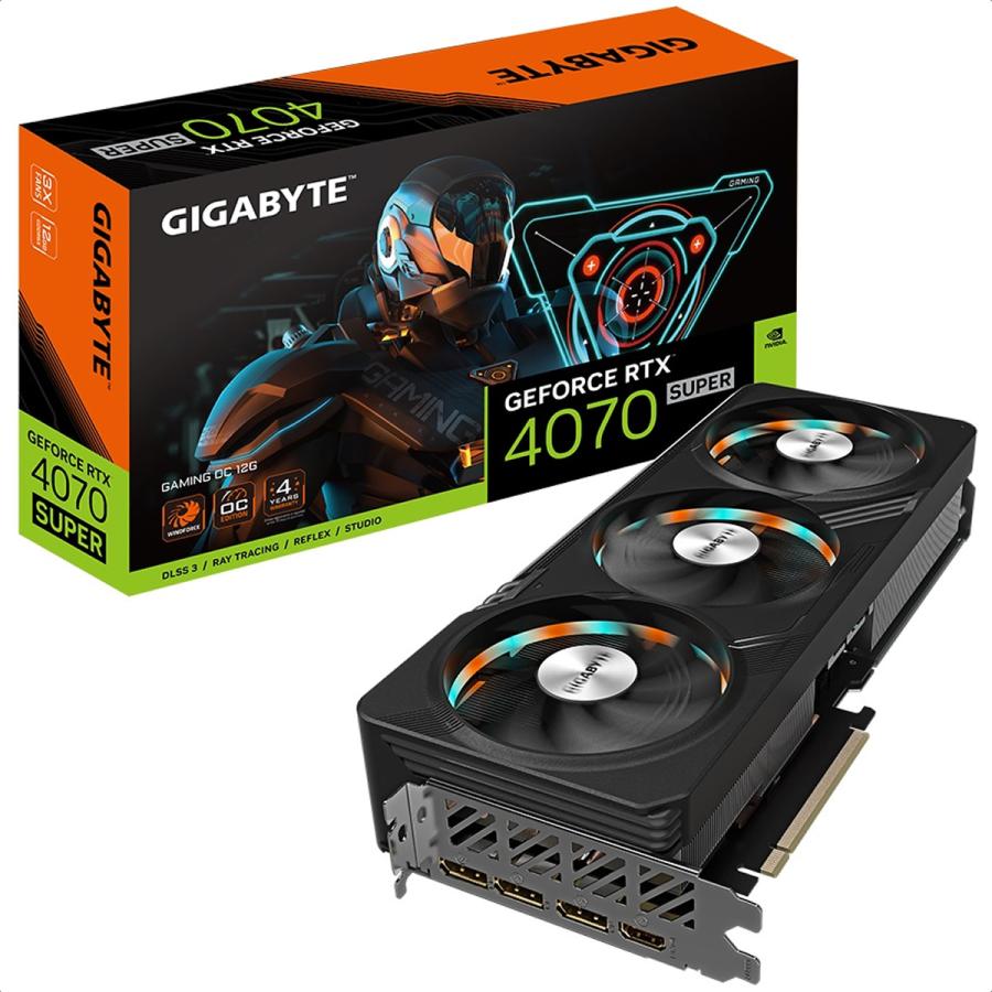 Tarjeta De Video Nvidia GIGABYTE RTX 4070 SUPER GAMING OC 12G GeForce 12GB GDDR6X GV-N407SGAMING OC-12GD