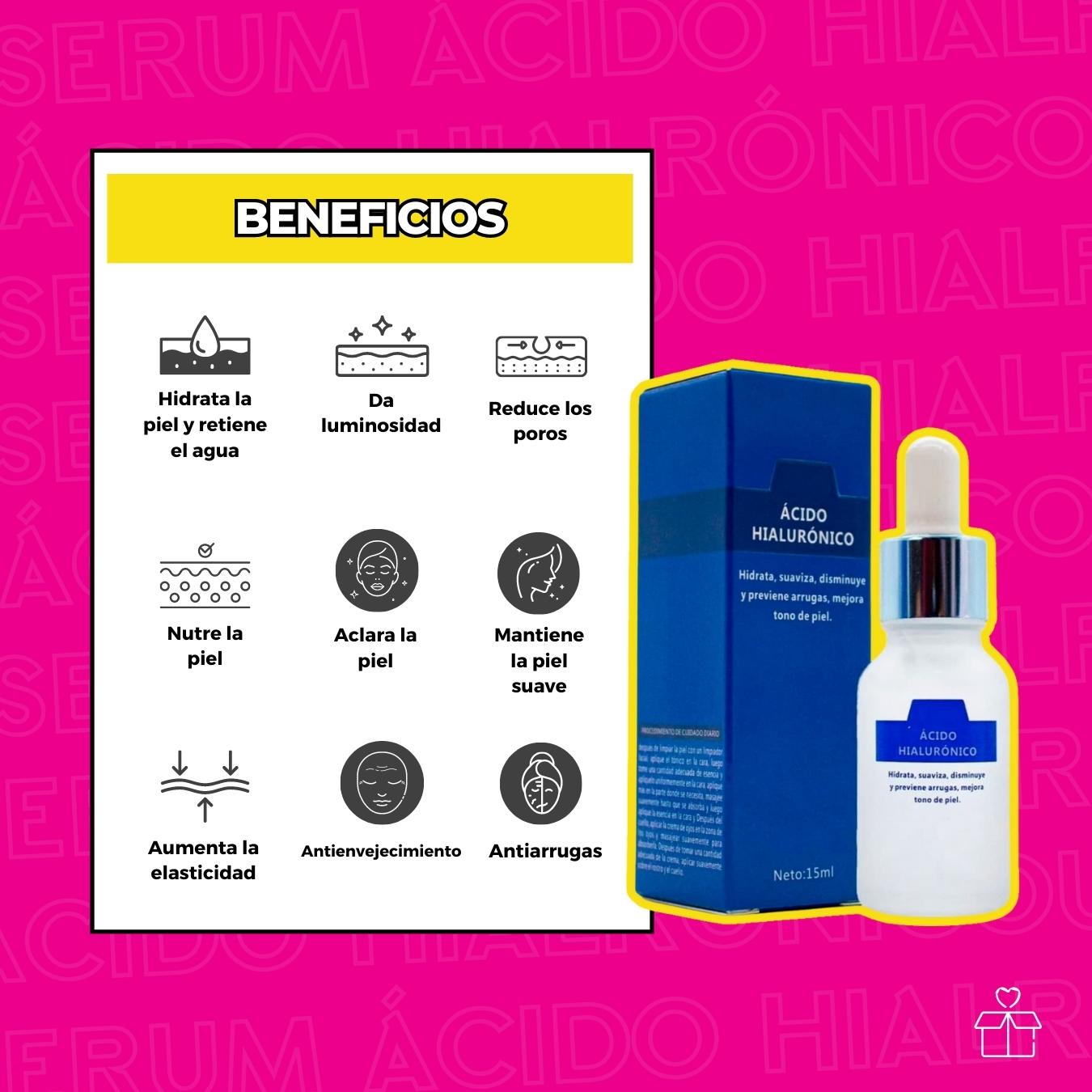 Esencia Acido Hialuronico Anti Arrugas Y Antienvejecimiento.