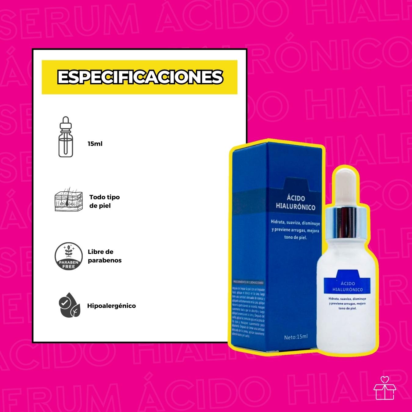 Esencia Acido Hialuronico Anti Arrugas Y Antienvejecimiento.
