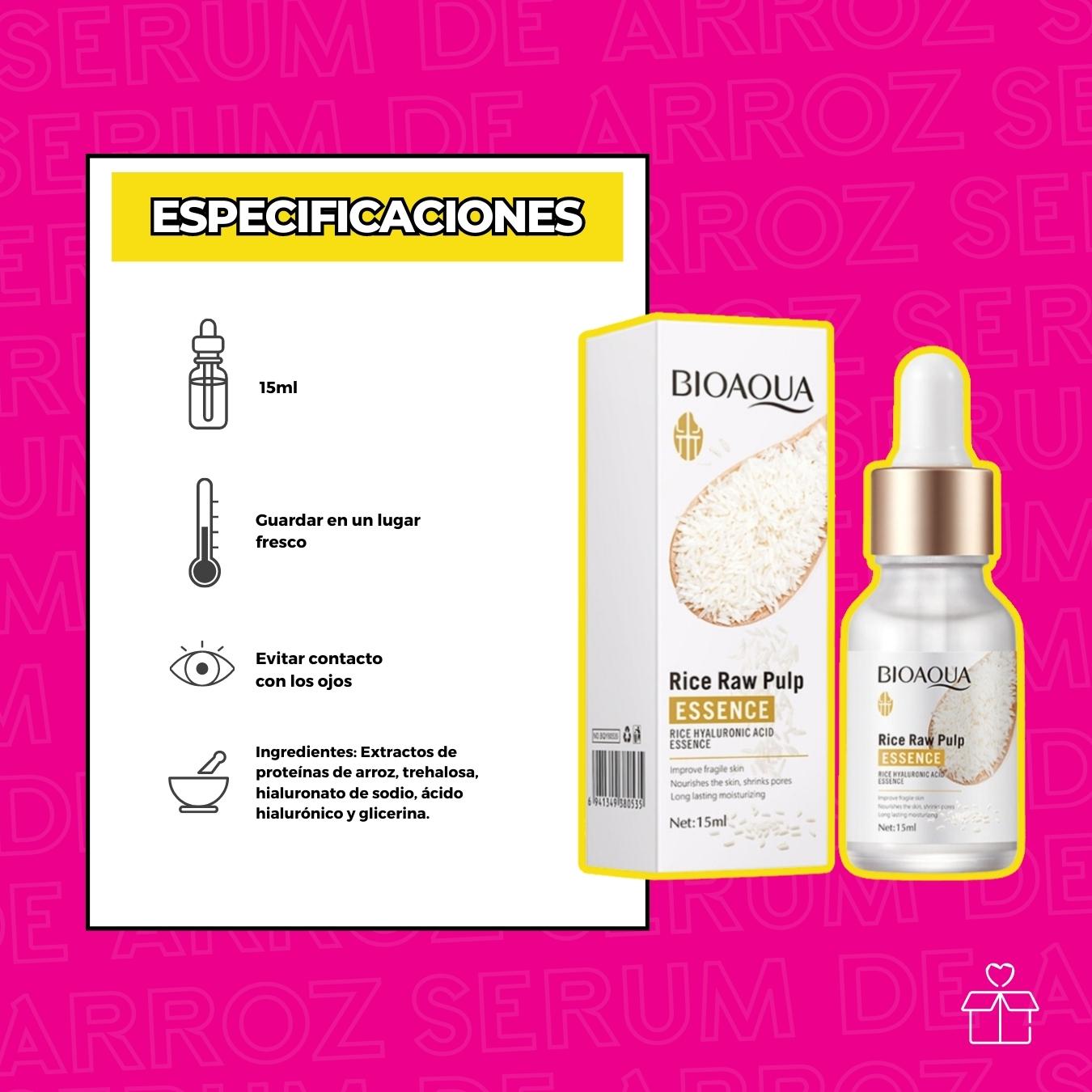 Serum Arroz Ácido Hialurónico Reduce Poros .