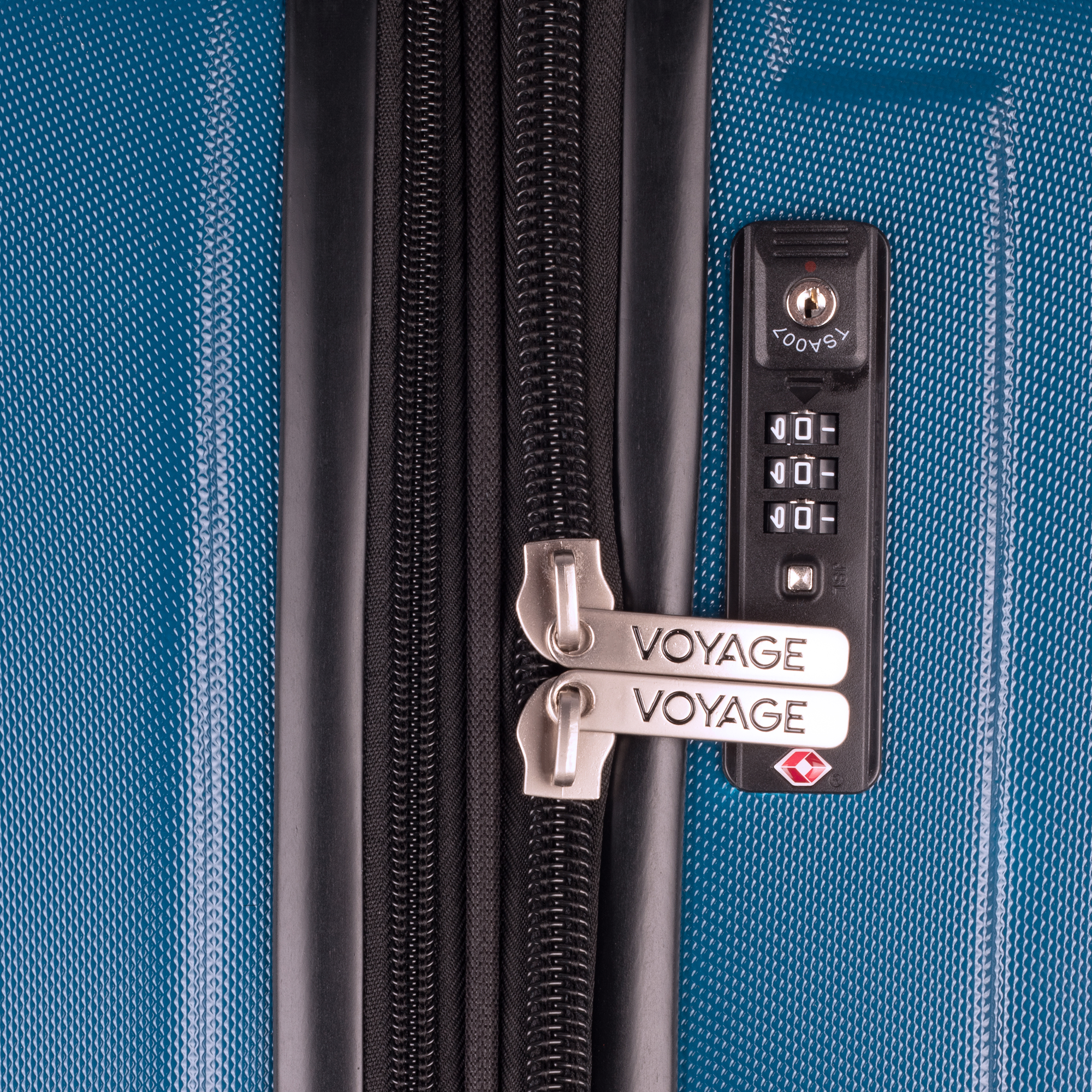 Maleta De Viaje Rígida Original  Voyage Azul De 30 Pulgadas .
