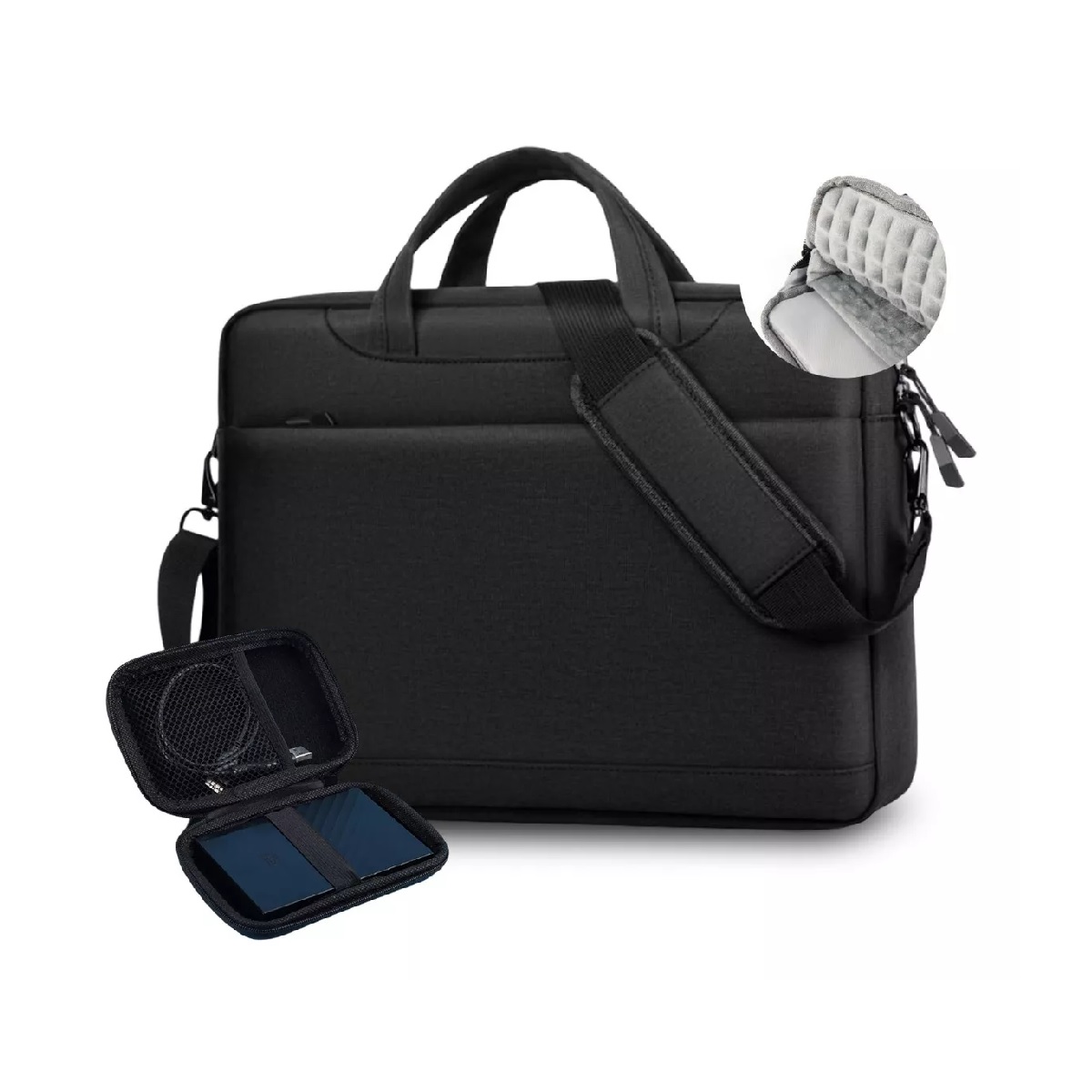 Maletín Para Portátil Impermeable Bolsa De 15.6 Pulgadas.