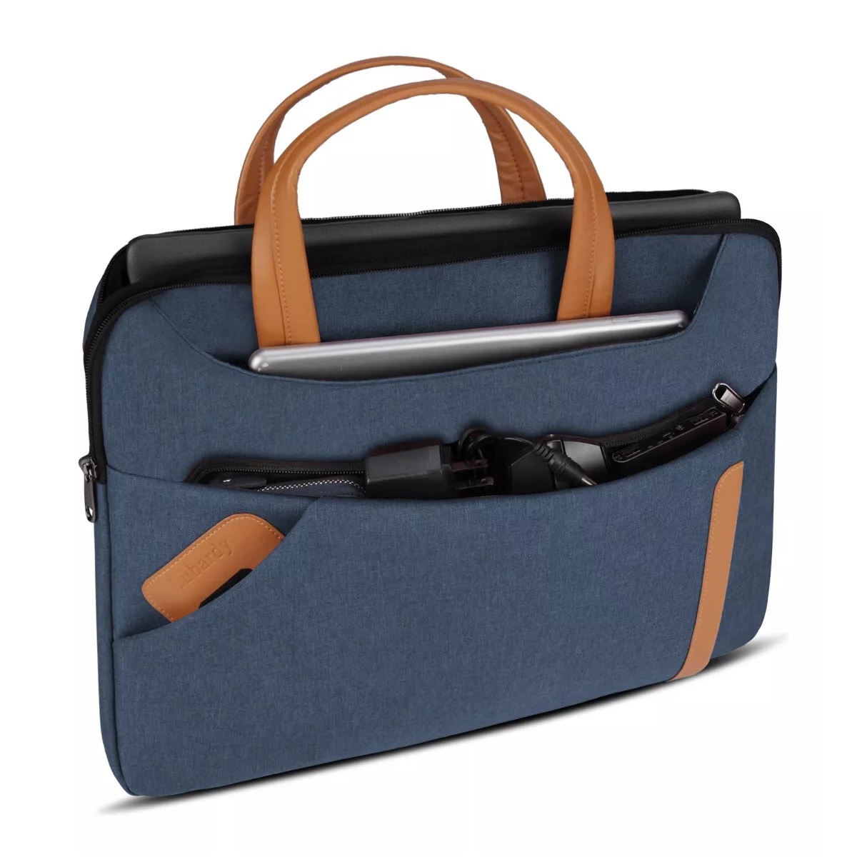 Maletín Para Portátil Impermeable Bolsa De 14 Pulgadas Azul.